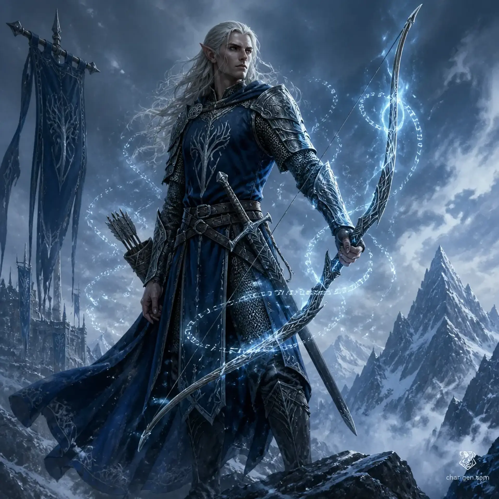 Caelthas Vaeril - AI-generated fantasy Character