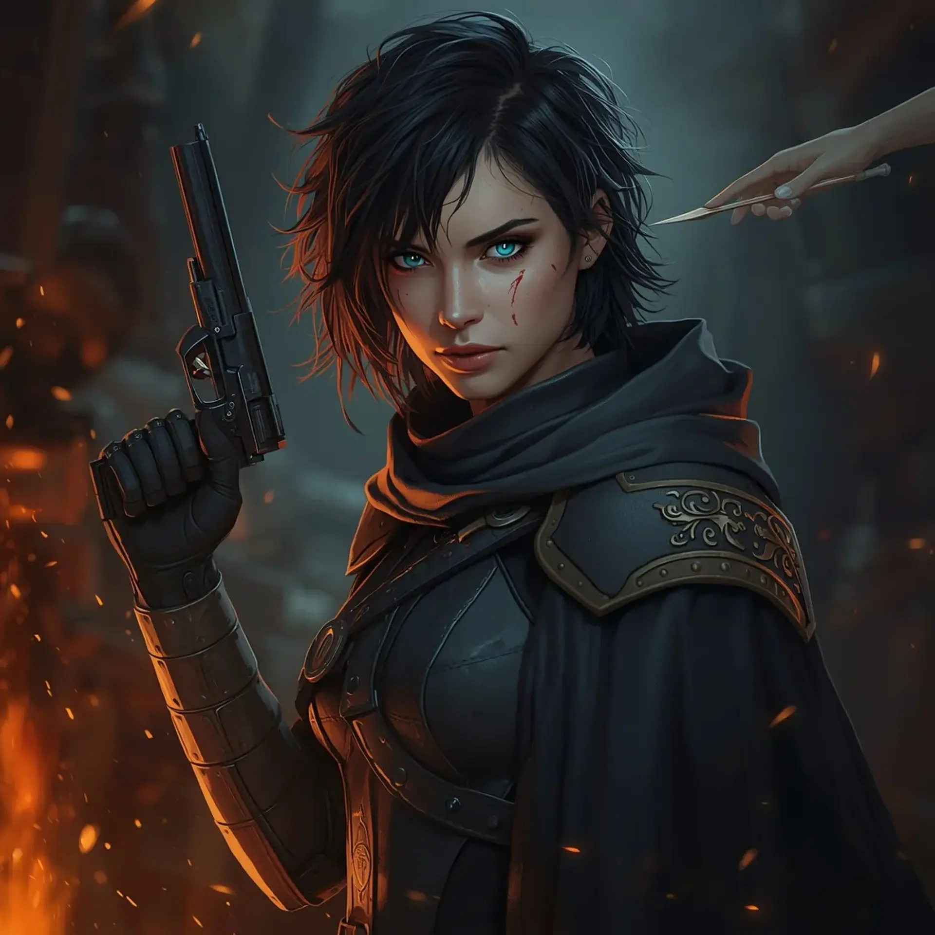 Syru Vulcan - AI-generated fantasy Character