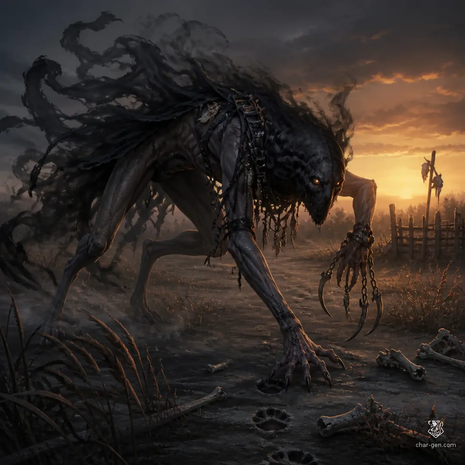 Rusk, Murfala's Beast Snatcher - AI-generated fantasy Monster