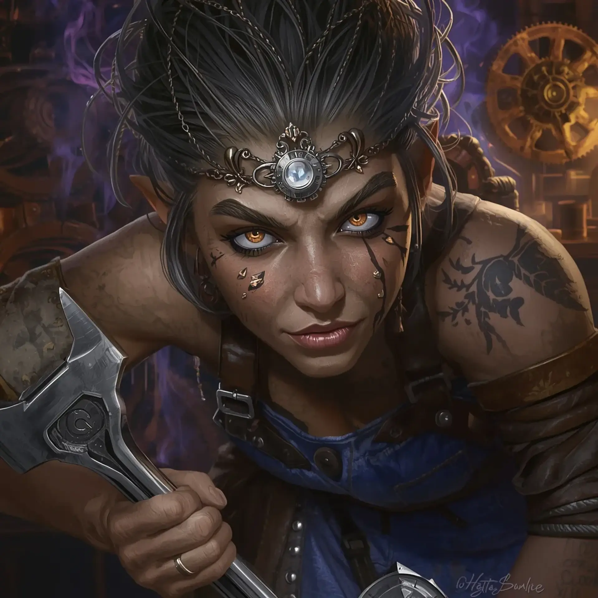 Zibibithia Zibi Quickgear - AI-generated fantasy NPC