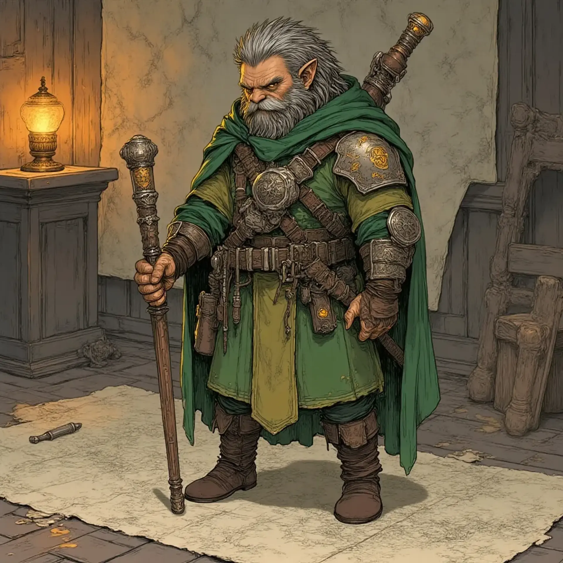 Nimvell Quillgear - AI-generated fantasy NPC