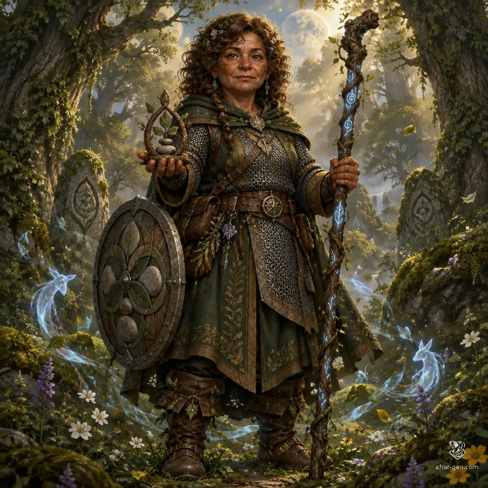 Leticia Moonsong - AI-generated fantasy Character