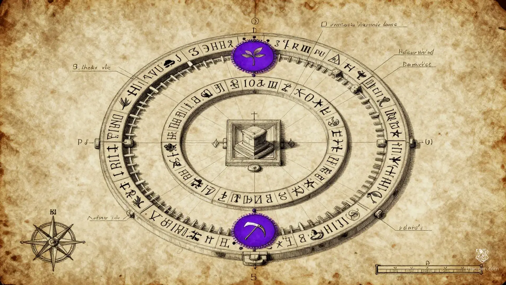 The Scriptorium of the Last Scribe - AI-generated fantasy Puzzle