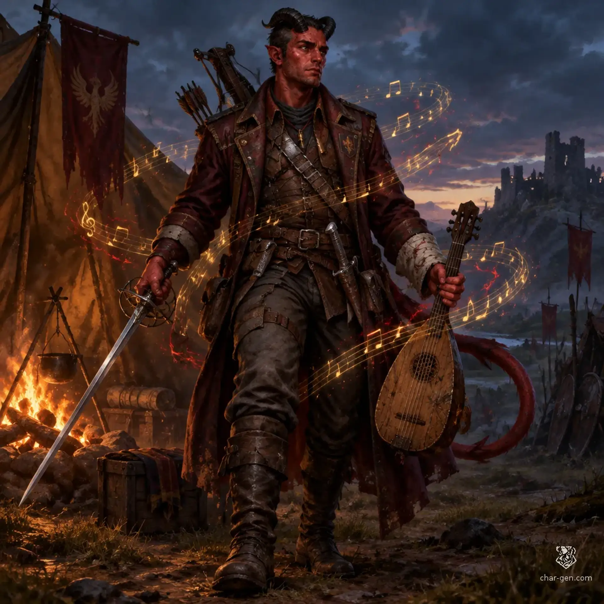 Branik Vorel - AI-generated fantasy Character
