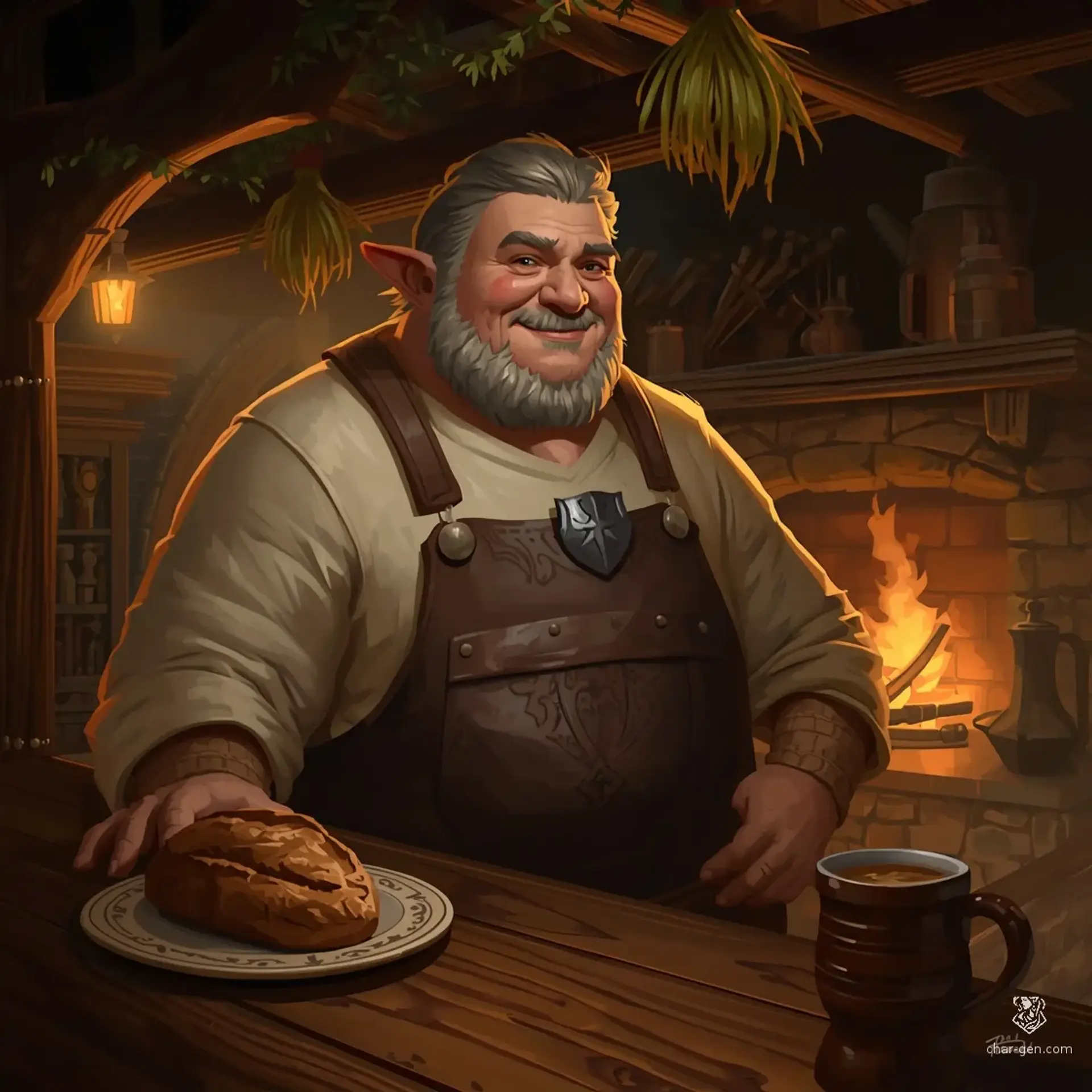 The Hearth's Ember - AI-generated fantasy Tavern