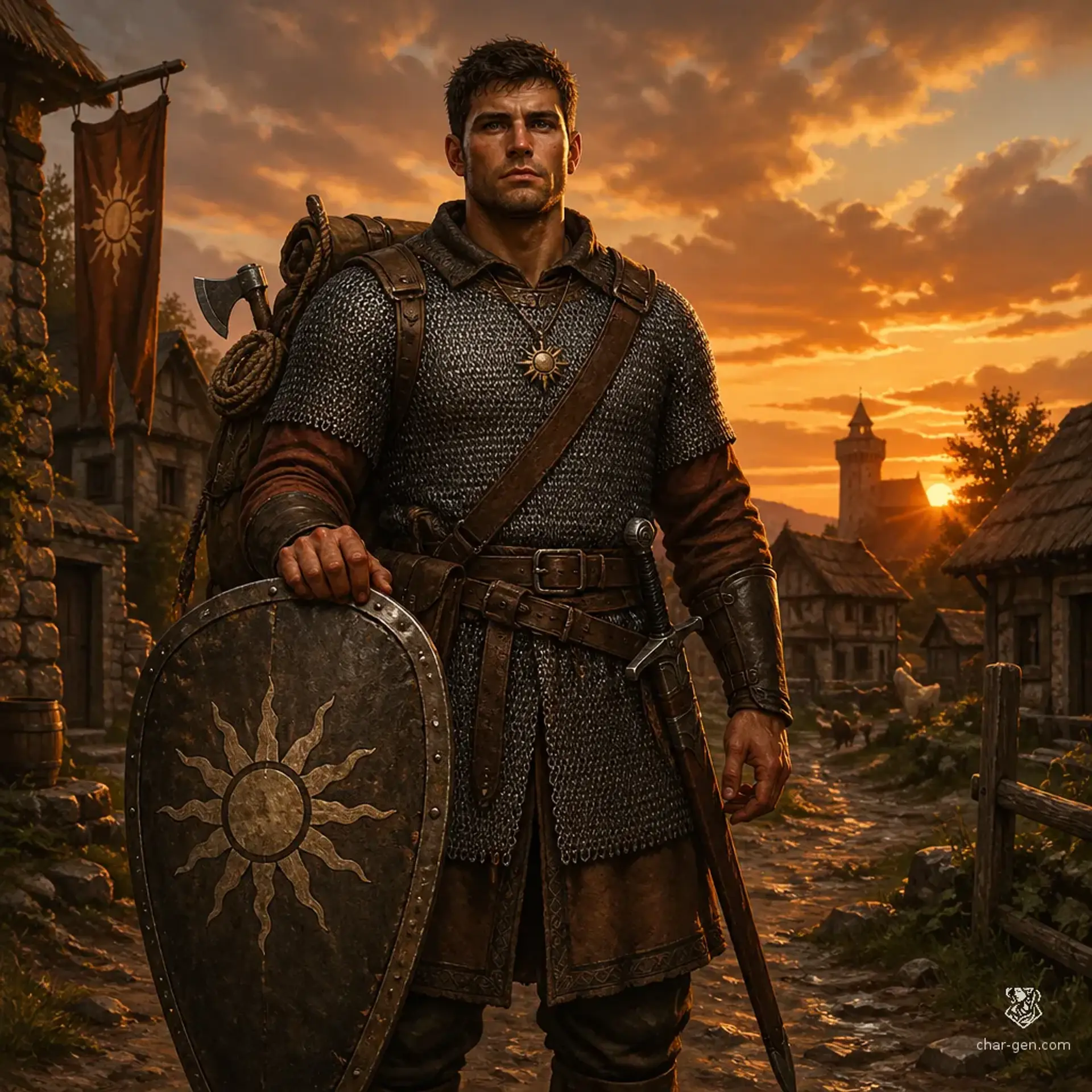 Kaelen Reed - AI-generated fantasy Character