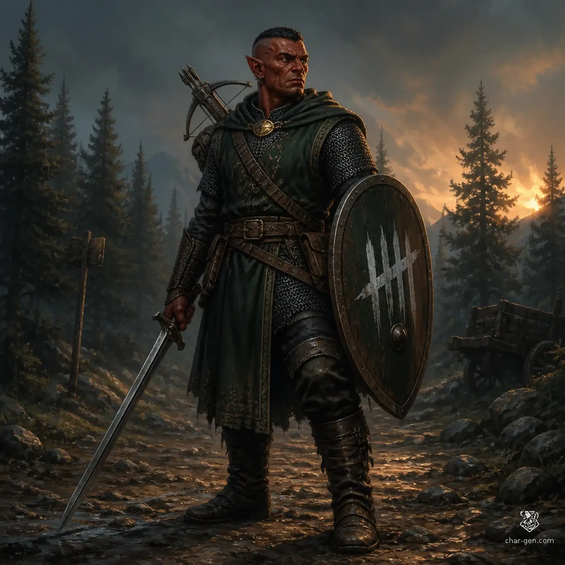 Brask Vaskel - AI-generated fantasy Character