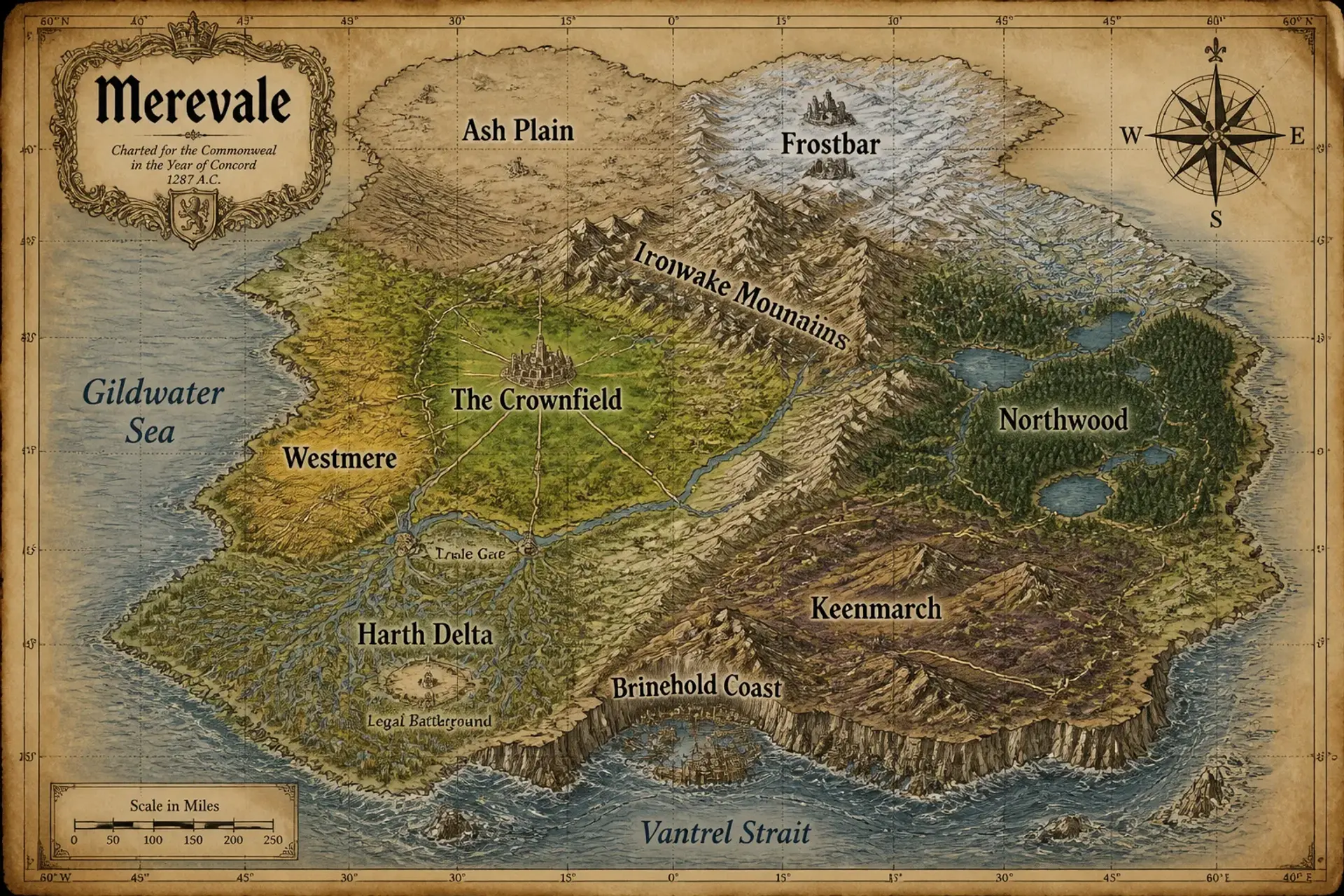 Merevale - AI-generated fantasy World