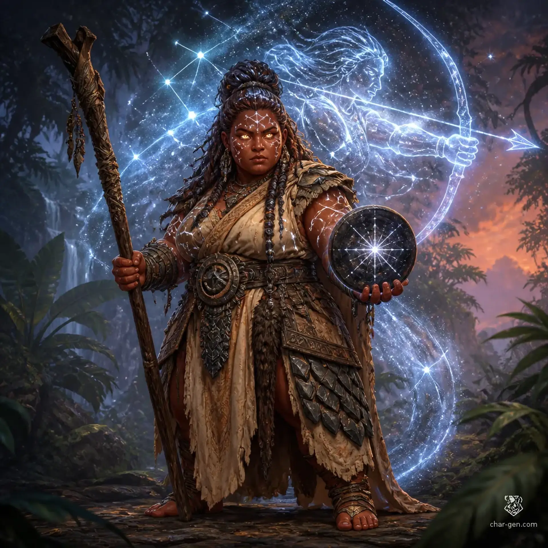 Xiloxis Ember-Eyes - AI-generated fantasy Character