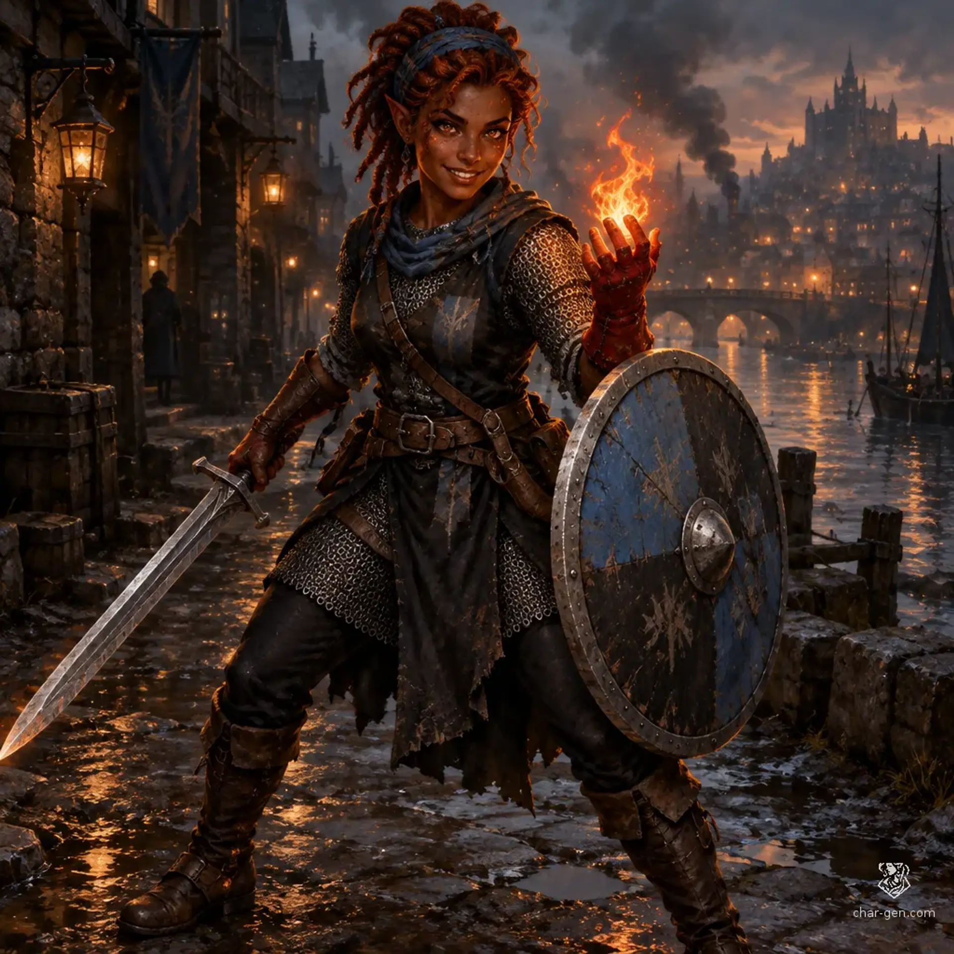 Kavira Tegani - AI-generated fantasy Character