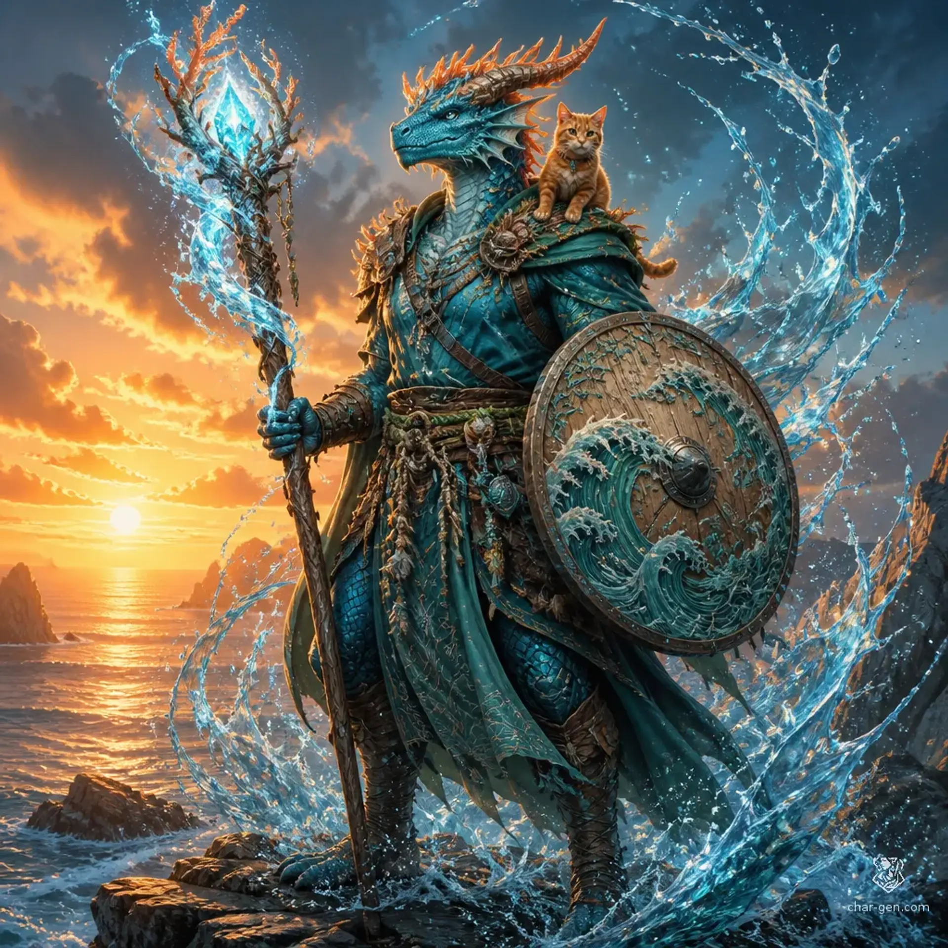 Aqua - AI-generated fantasy Character