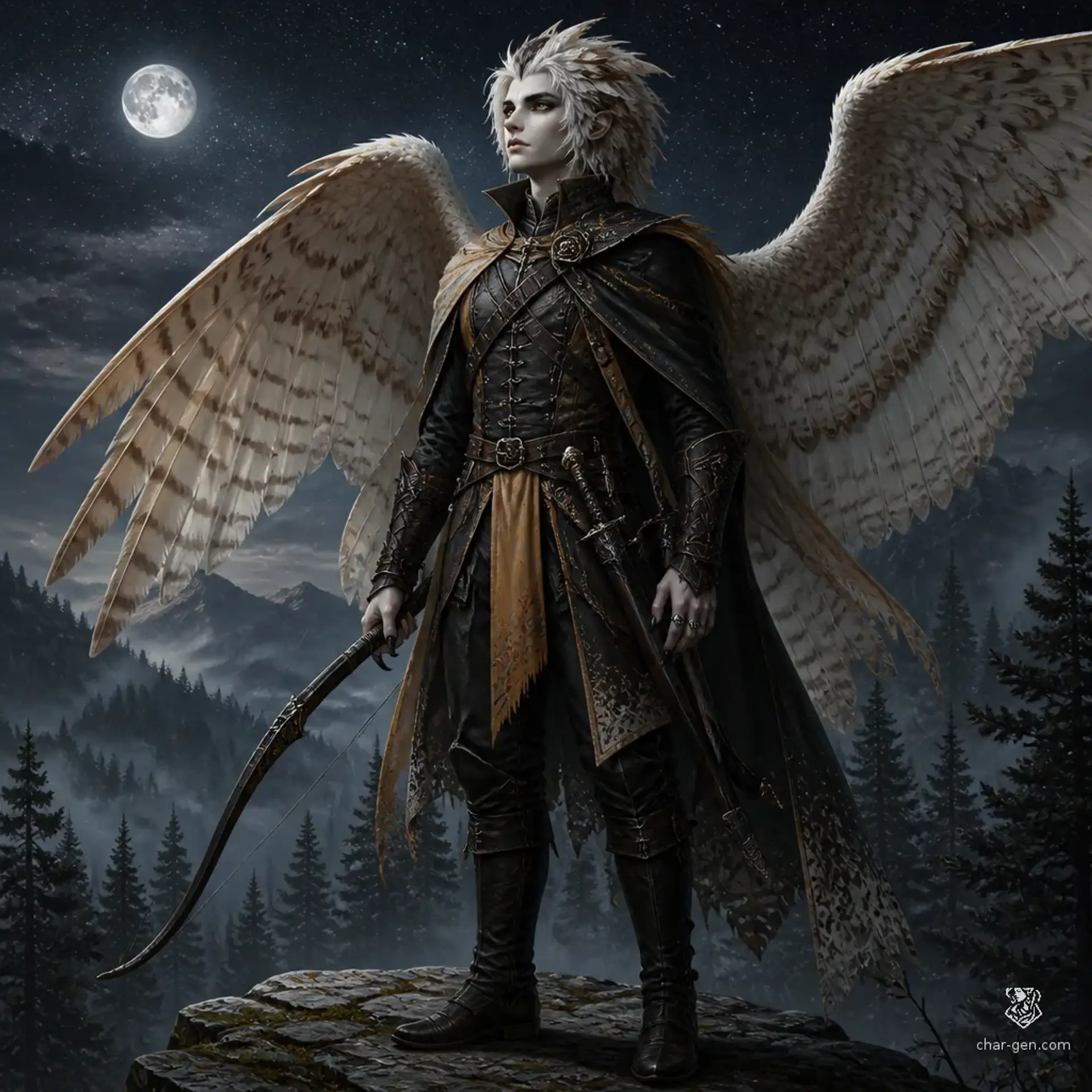 Tyto - AI-generated fantasy Character