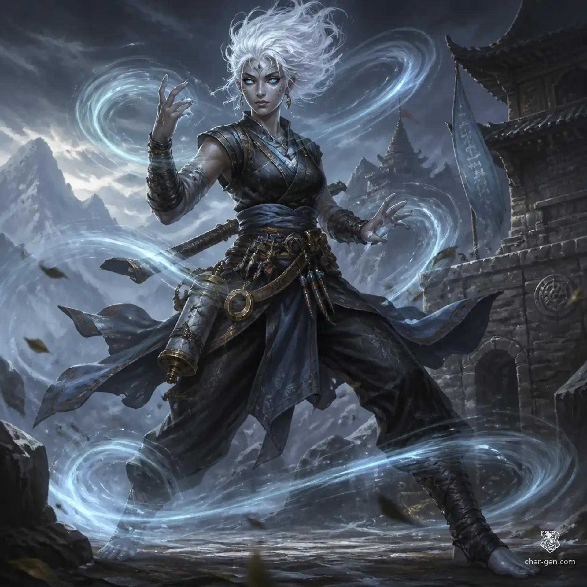 Kezika Mtagi - AI-generated fantasy Character