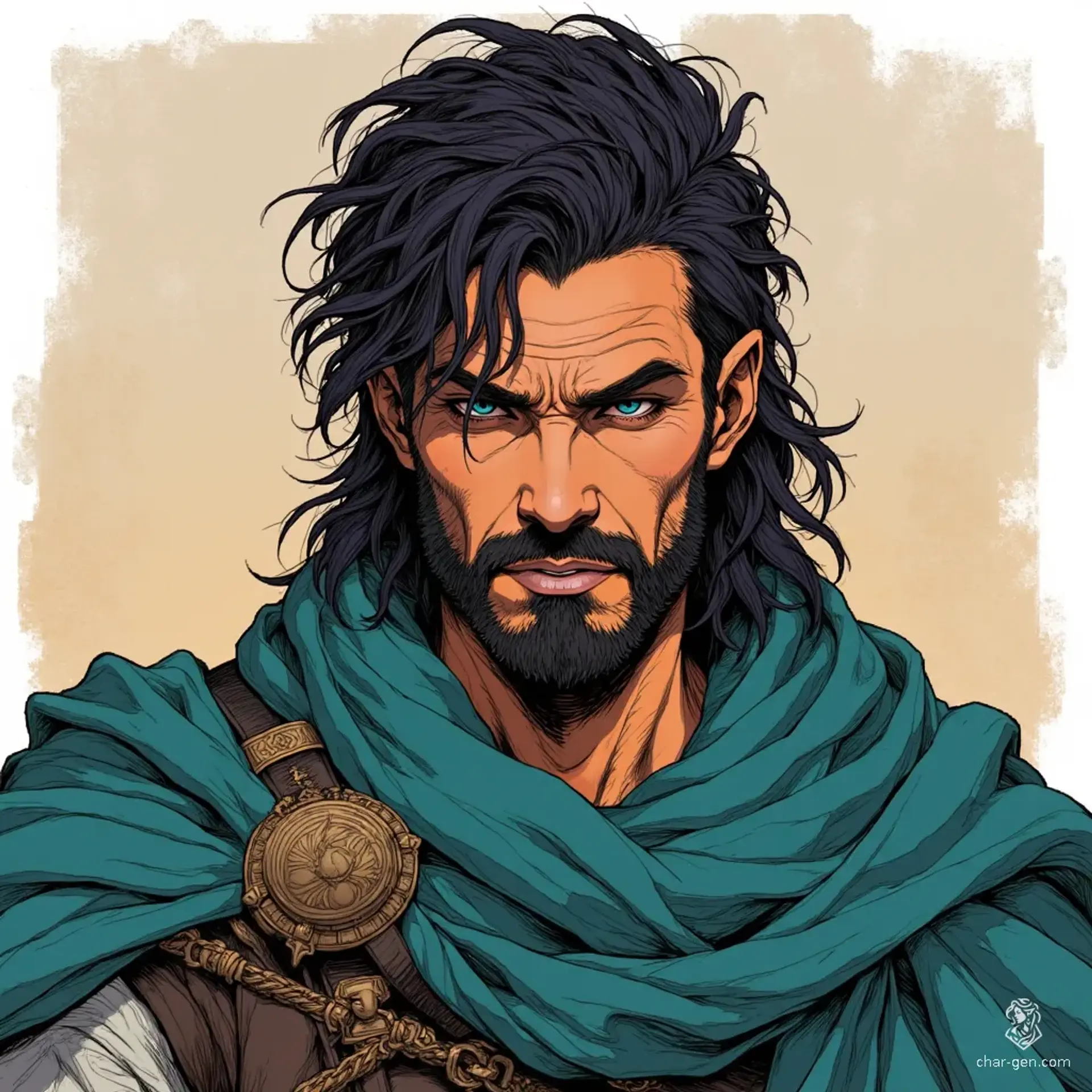 Bojar Nasseer - AI-generated fantasy NPC