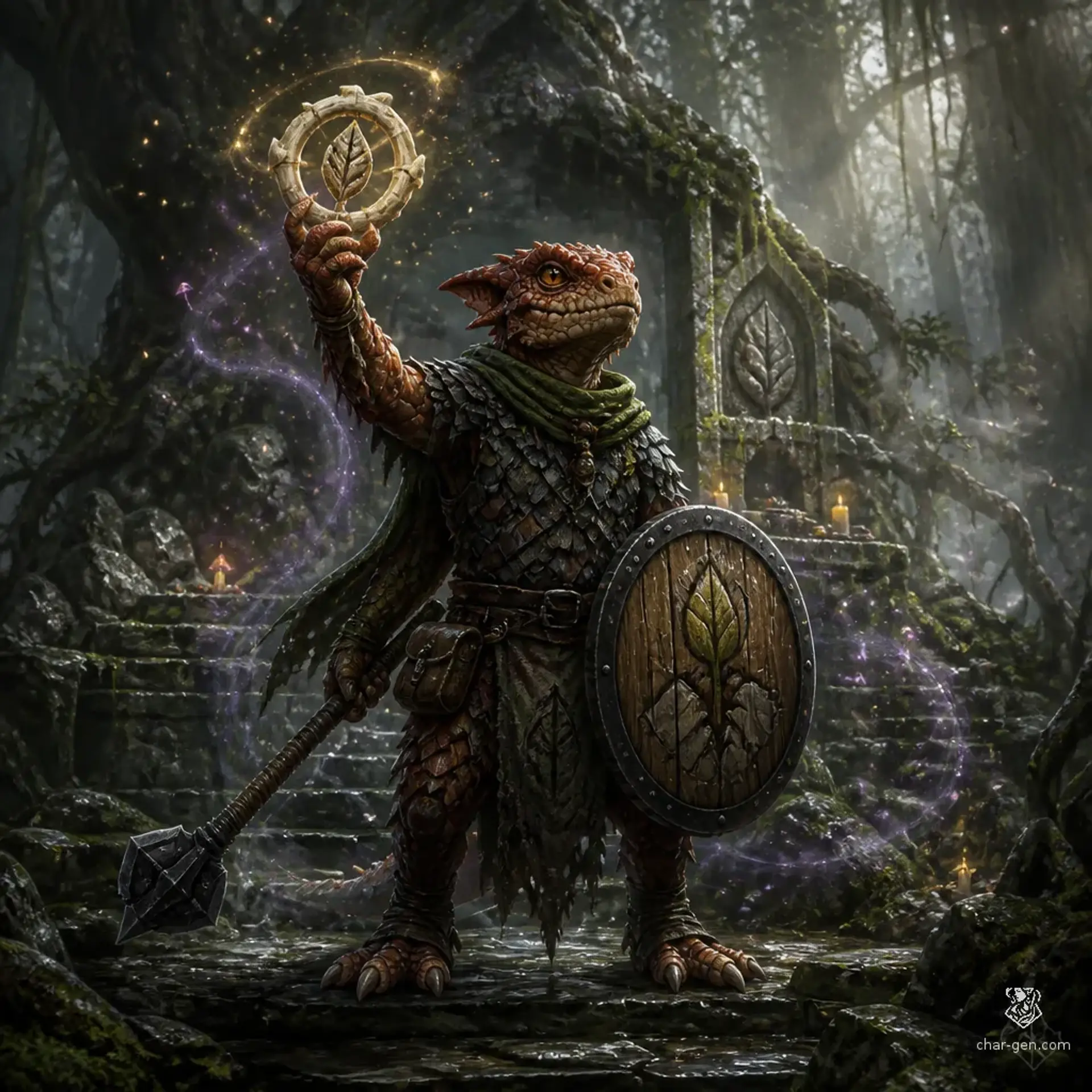 Thrix Dawnseeker - AI-generated fantasy Character