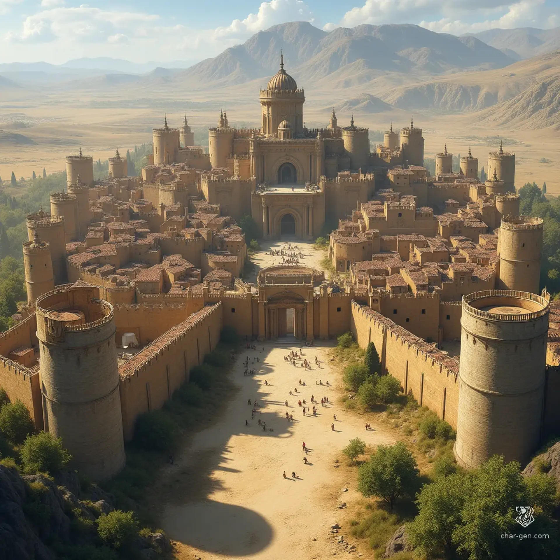 Betrack - AI-generated fantasy Settlement