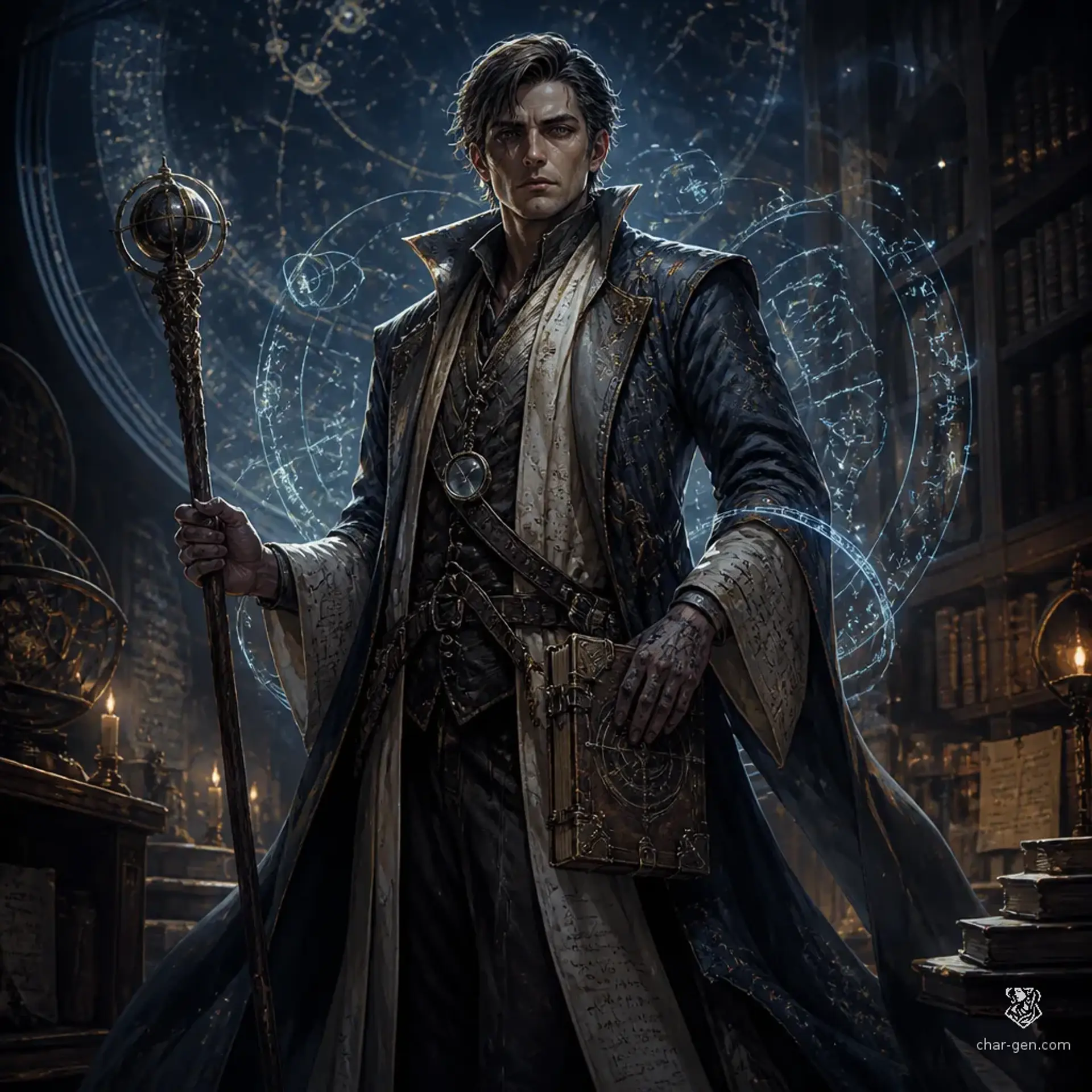 Hector Argus - AI-generated fantasy Character