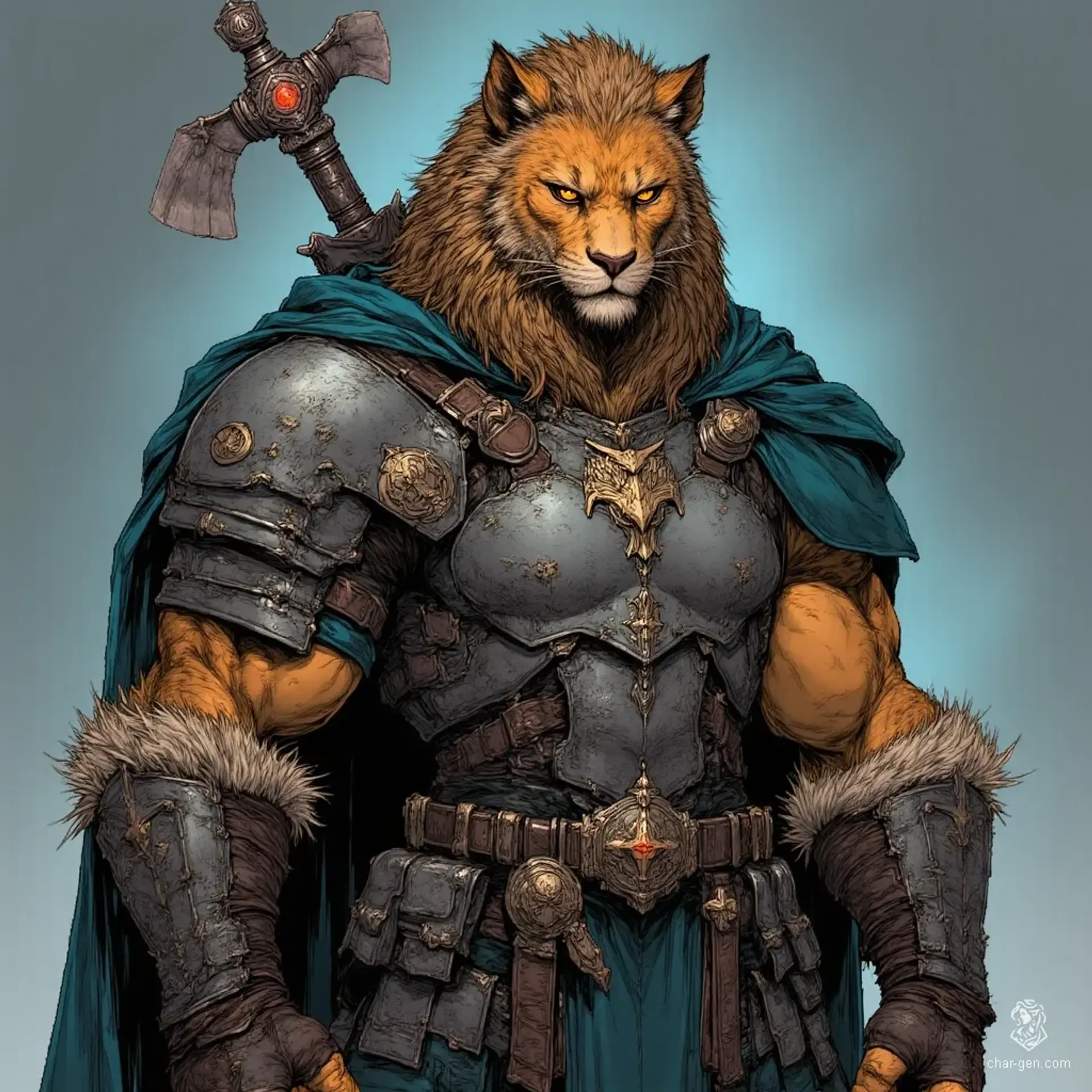 Sir Kerrigan Vothalor - AI-generated fantasy NPC