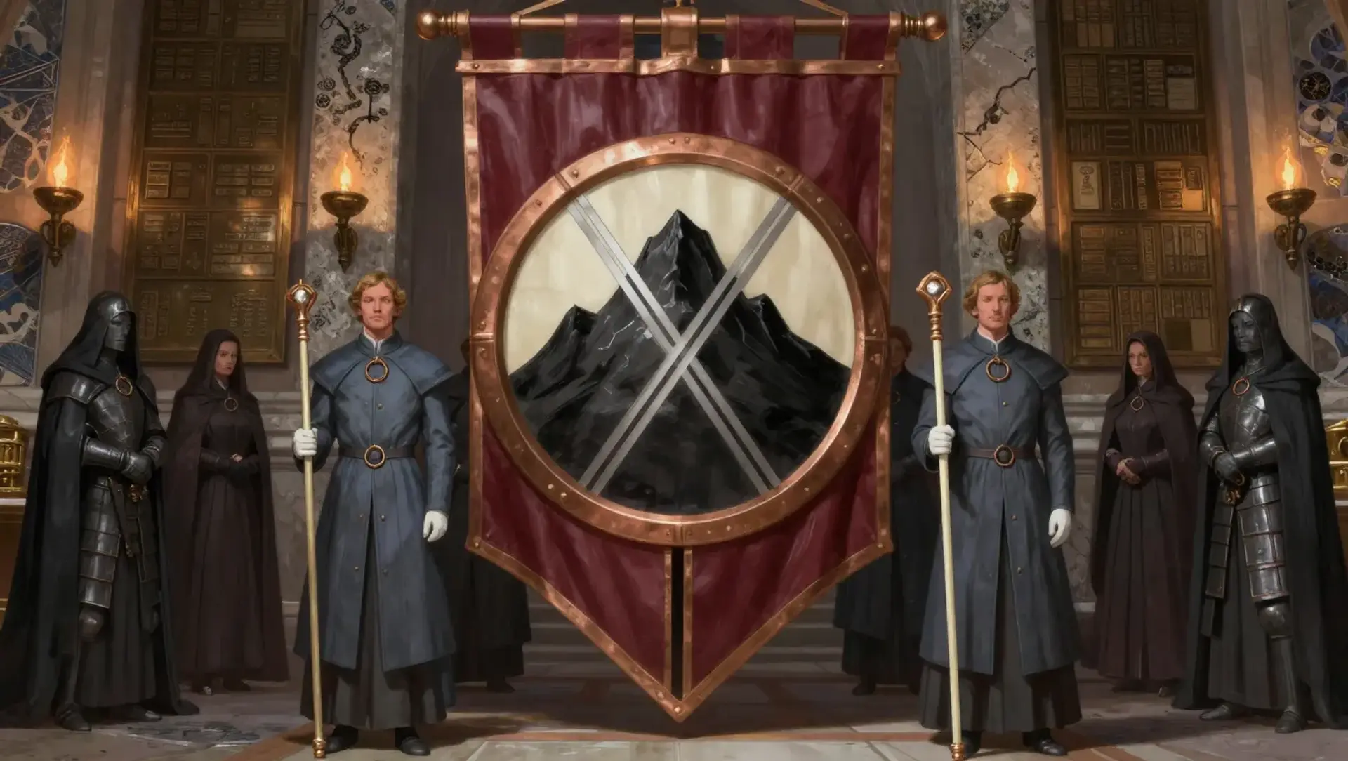 The Ancestral Ring Diplomats - AI-generated fantasy Faction