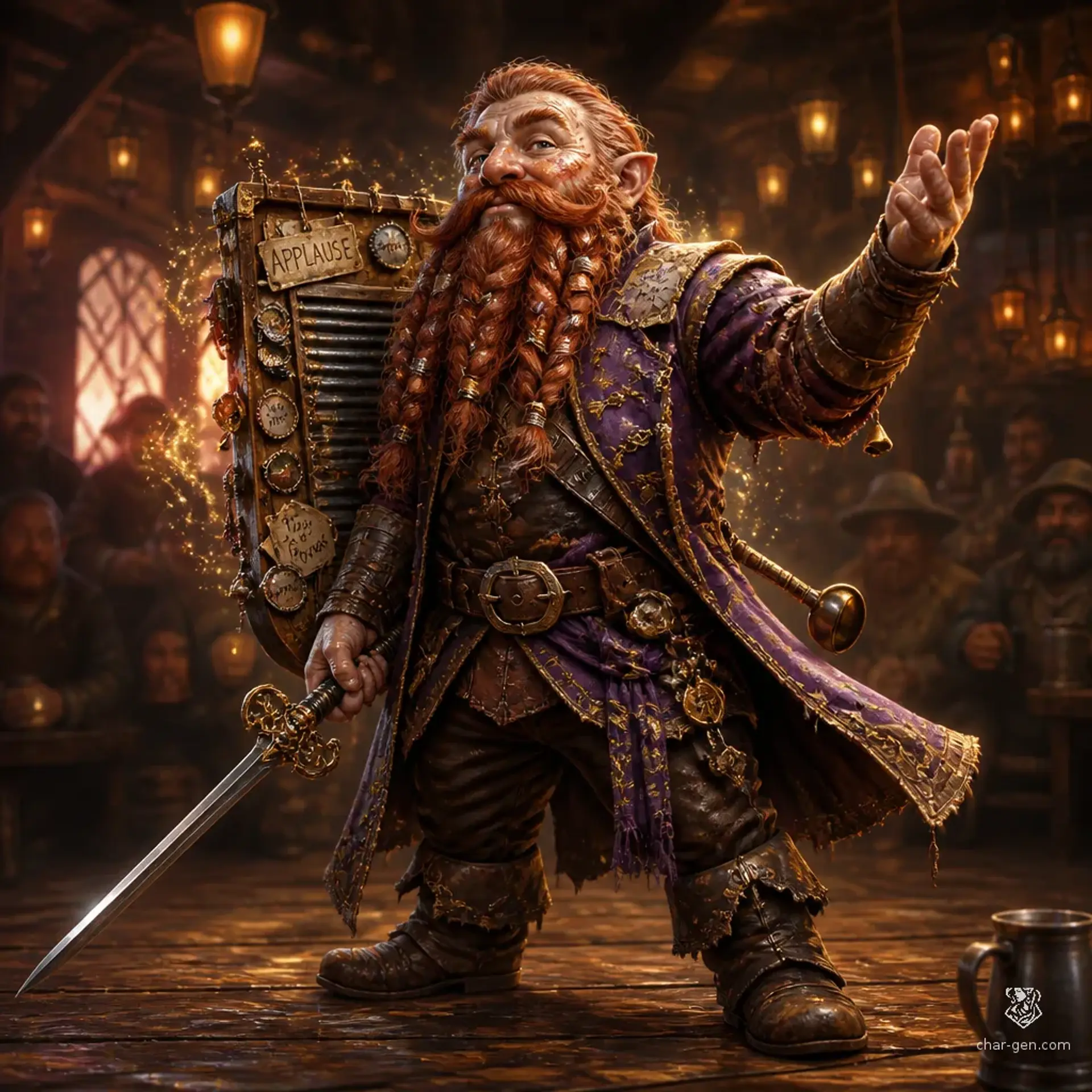 Brunna Copperclatter - AI-generated fantasy Character