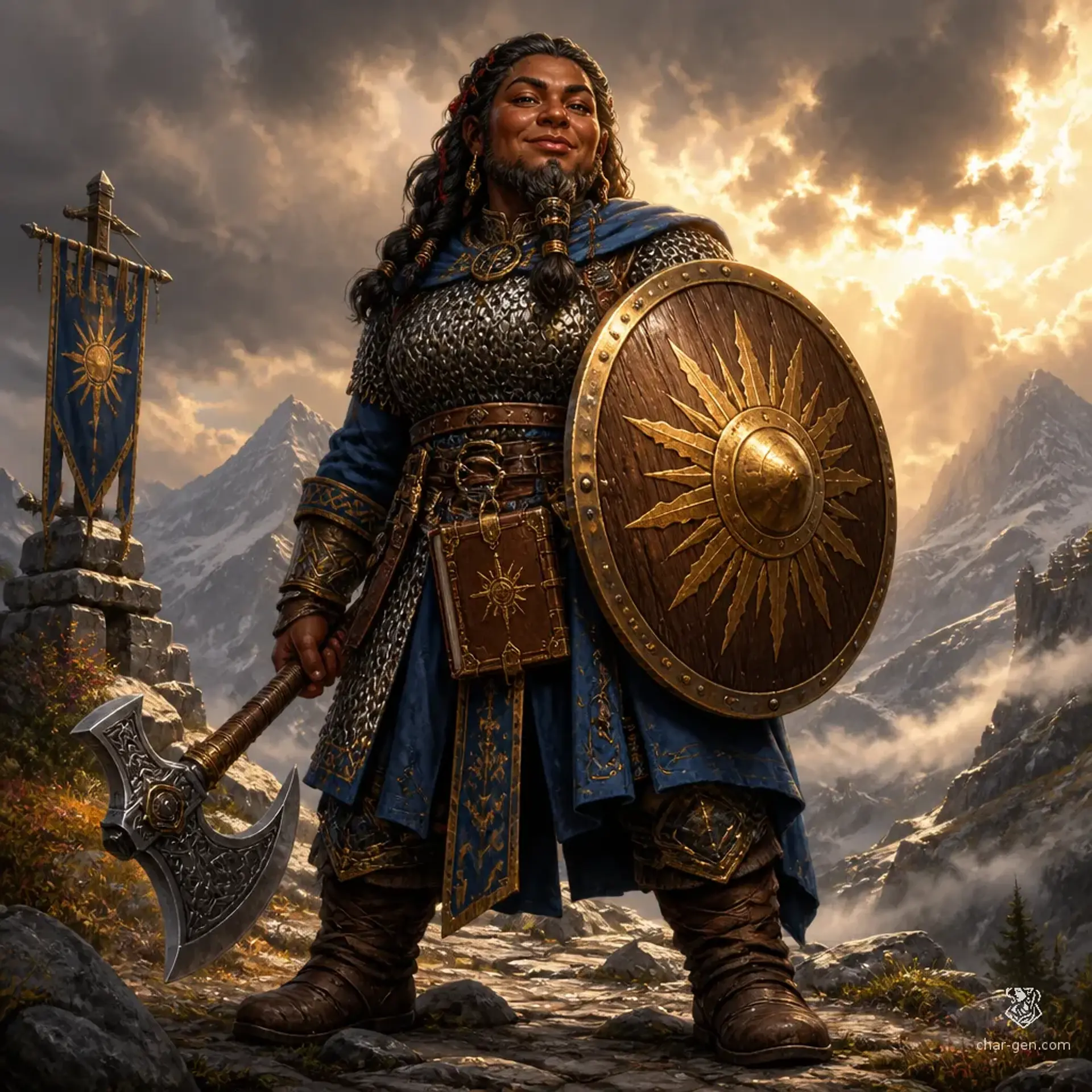 Sheska Vesh - AI-generated fantasy Character