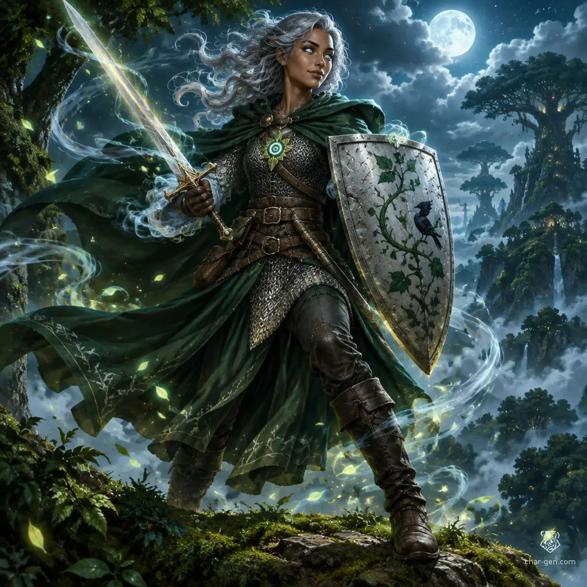 Faye Nevermore - AI-generated fantasy Character