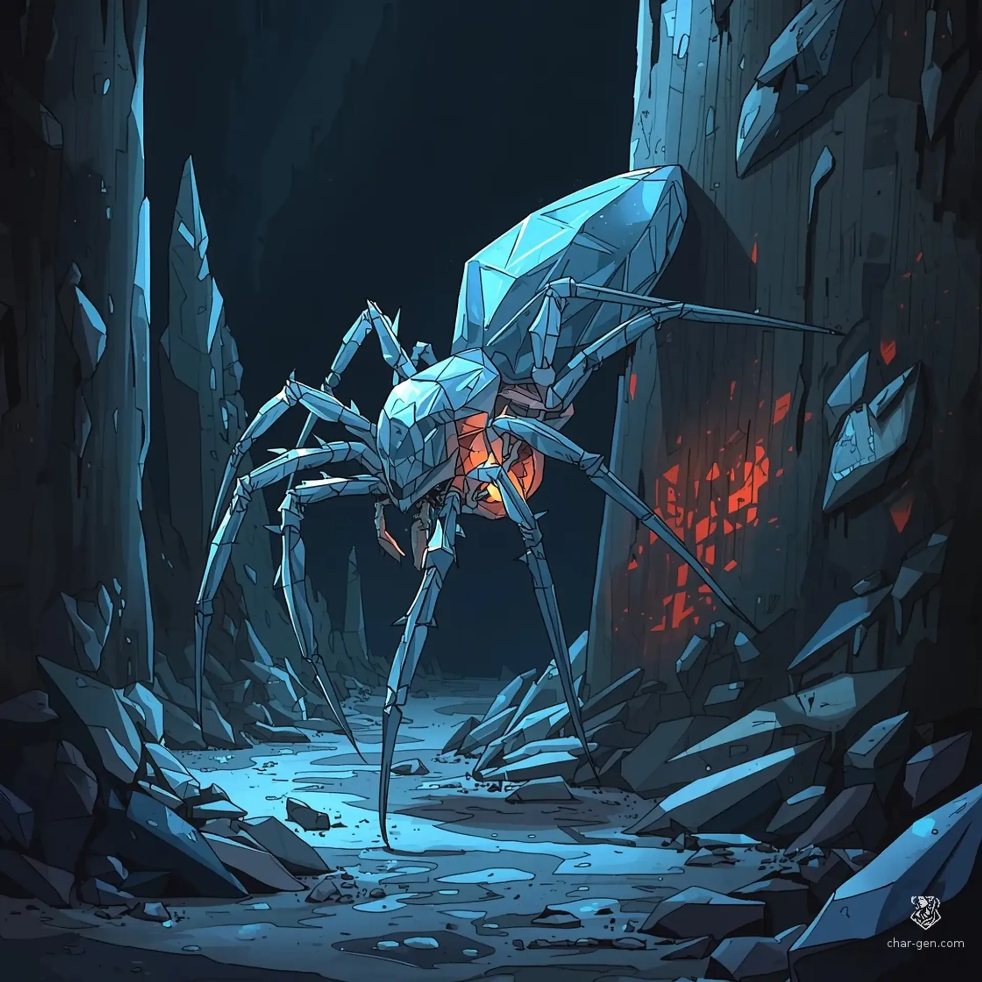 Shard Spider | Fantasy Monster Generated by CharGen