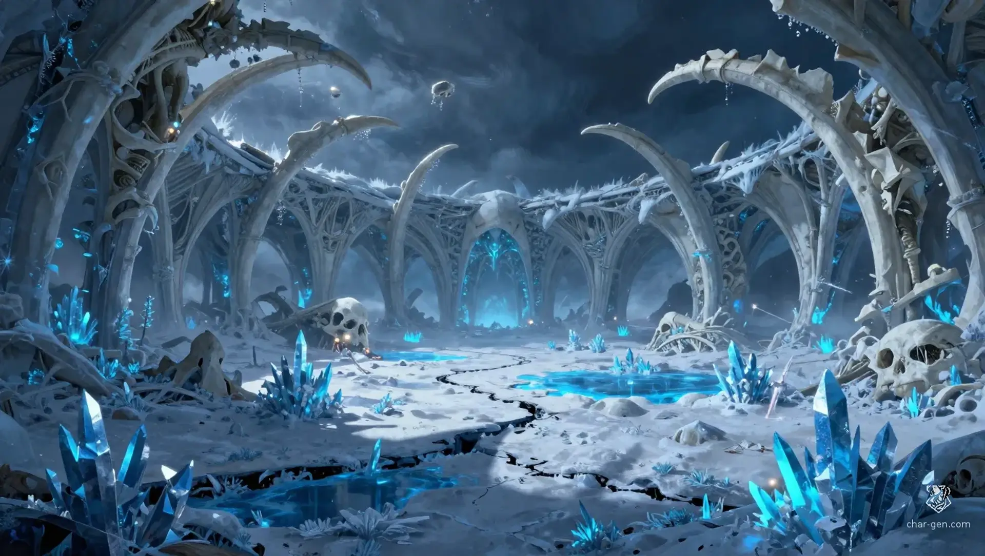 The Marrow-Ache Glade - AI-generated fantasy Region
