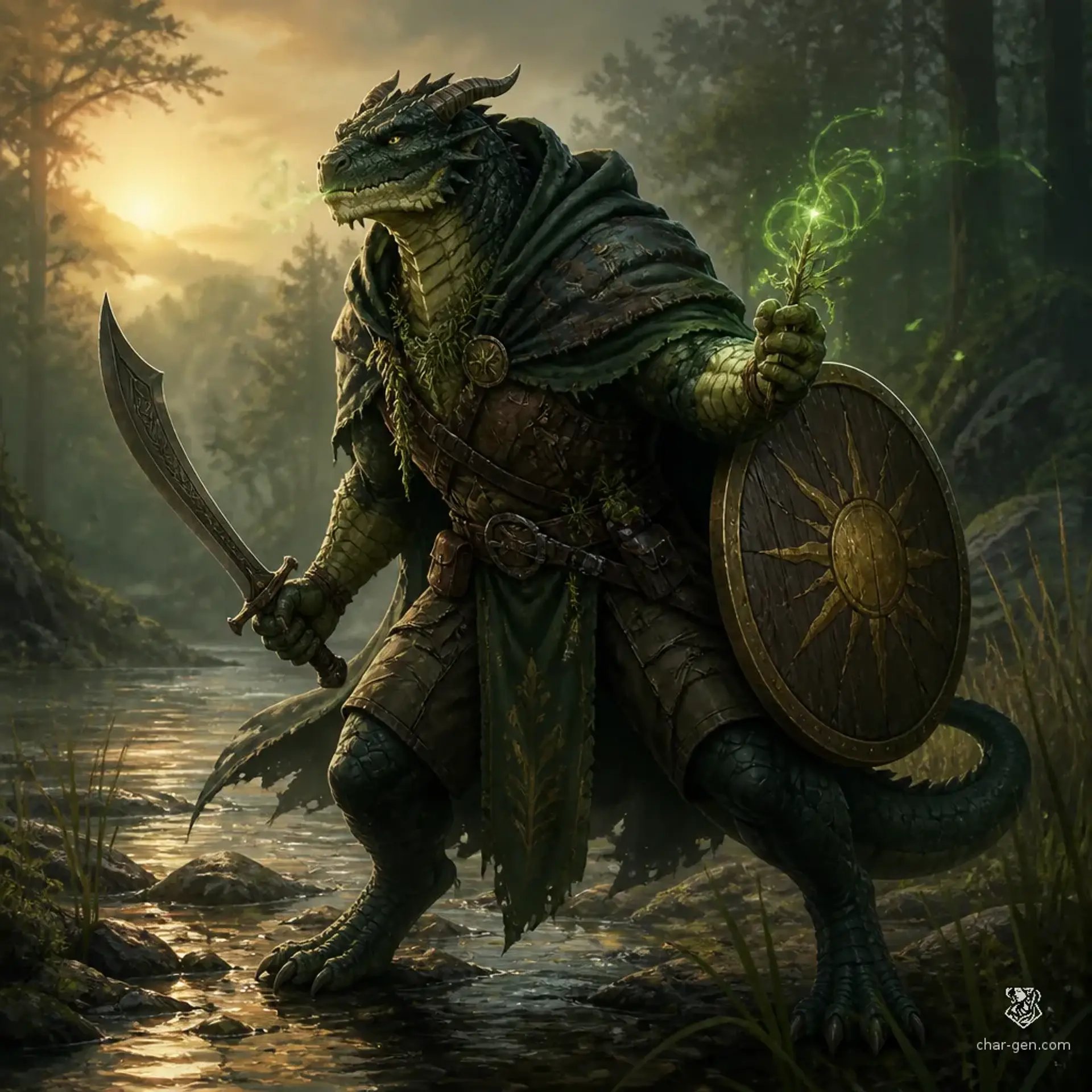 Szelesh Varga - AI-generated fantasy Character