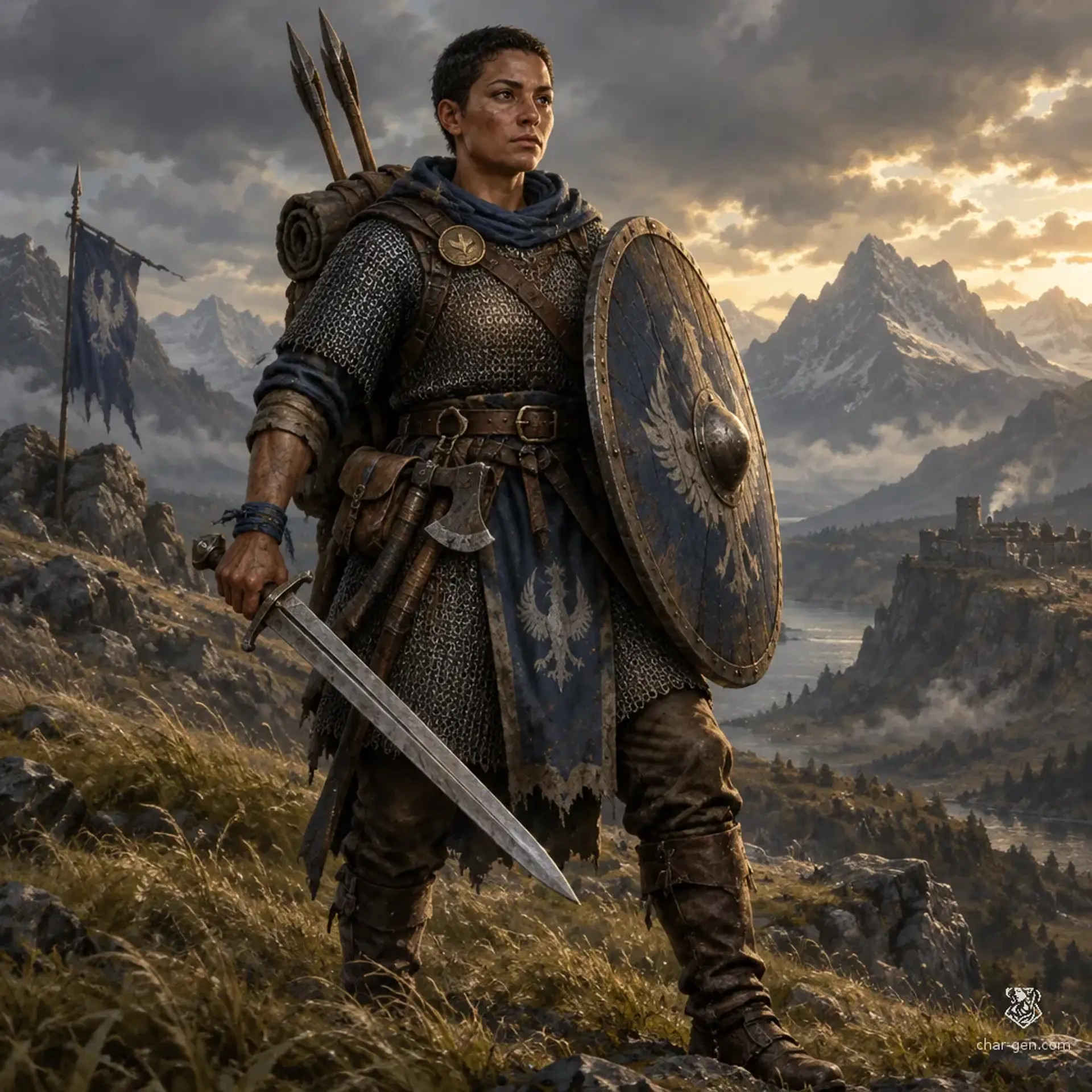 Mzekala Tsereteli - AI-generated fantasy Character