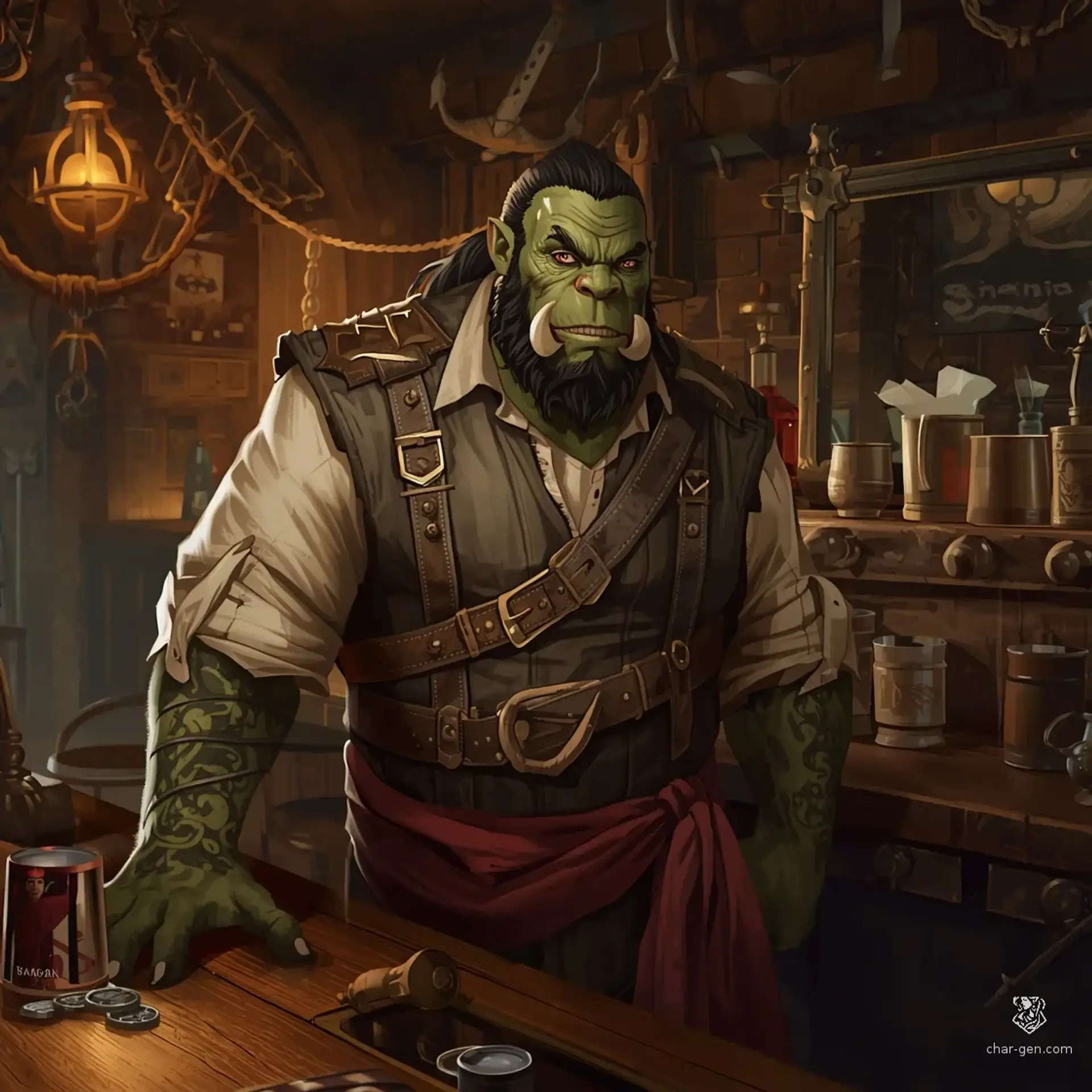 The Bilge and Barrel - AI-generated fantasy Tavern