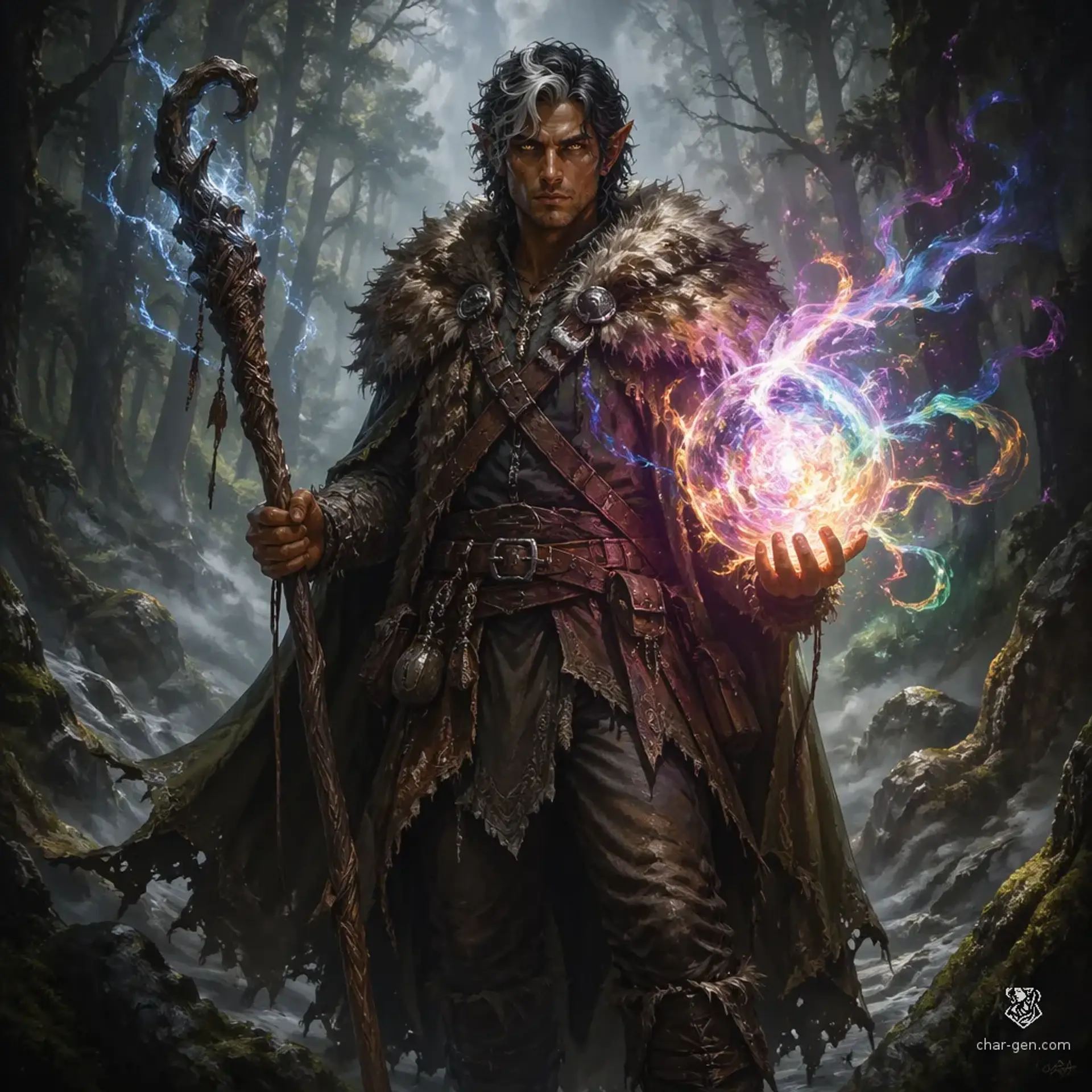Kaelen Vane - AI-generated fantasy Character