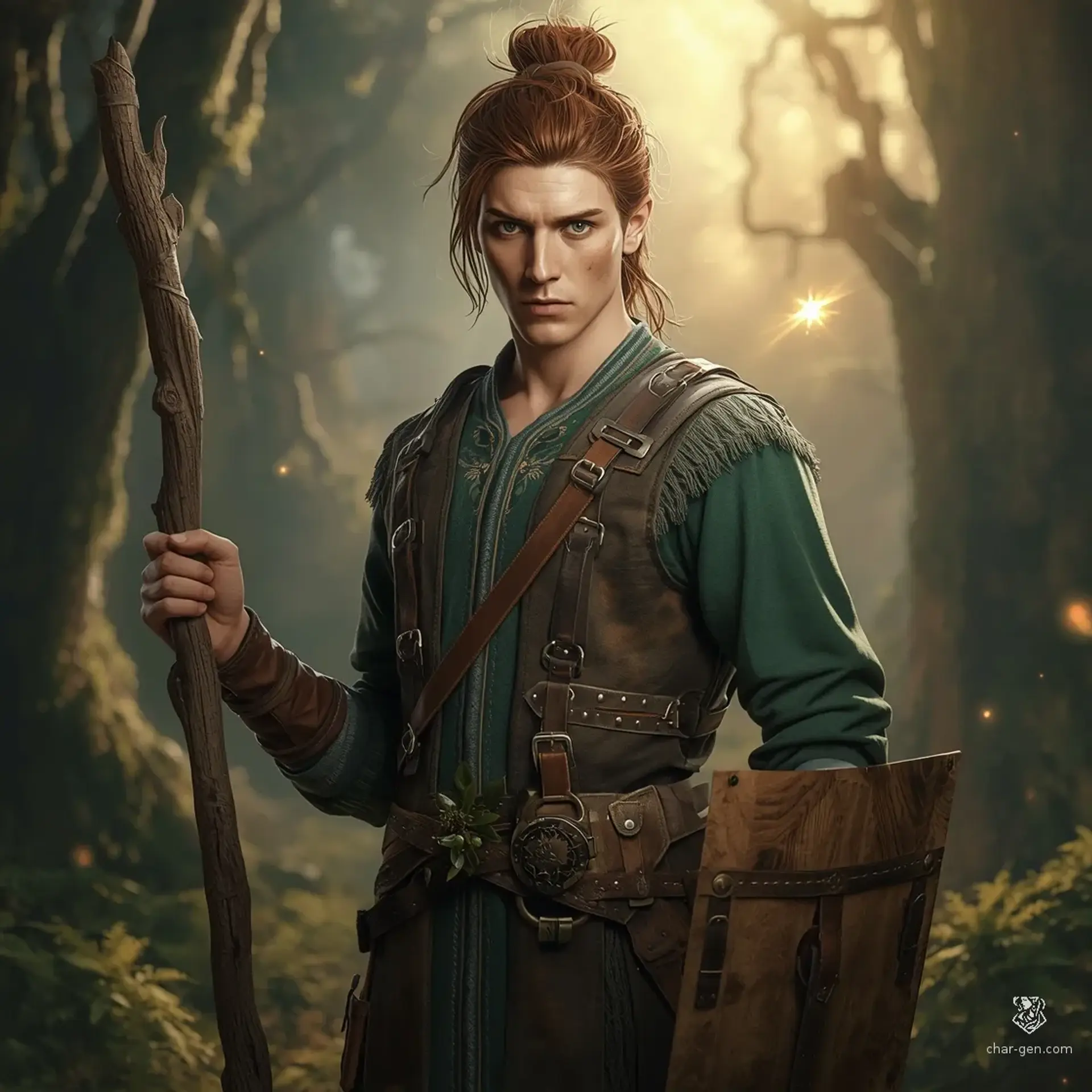 Kelauth Woodwalker - AI-generated fantasy Character