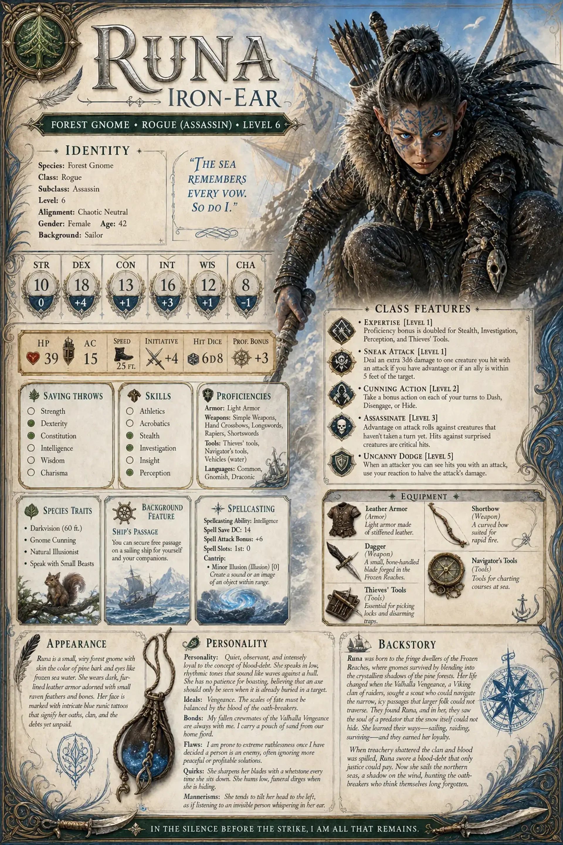 Character Sheet