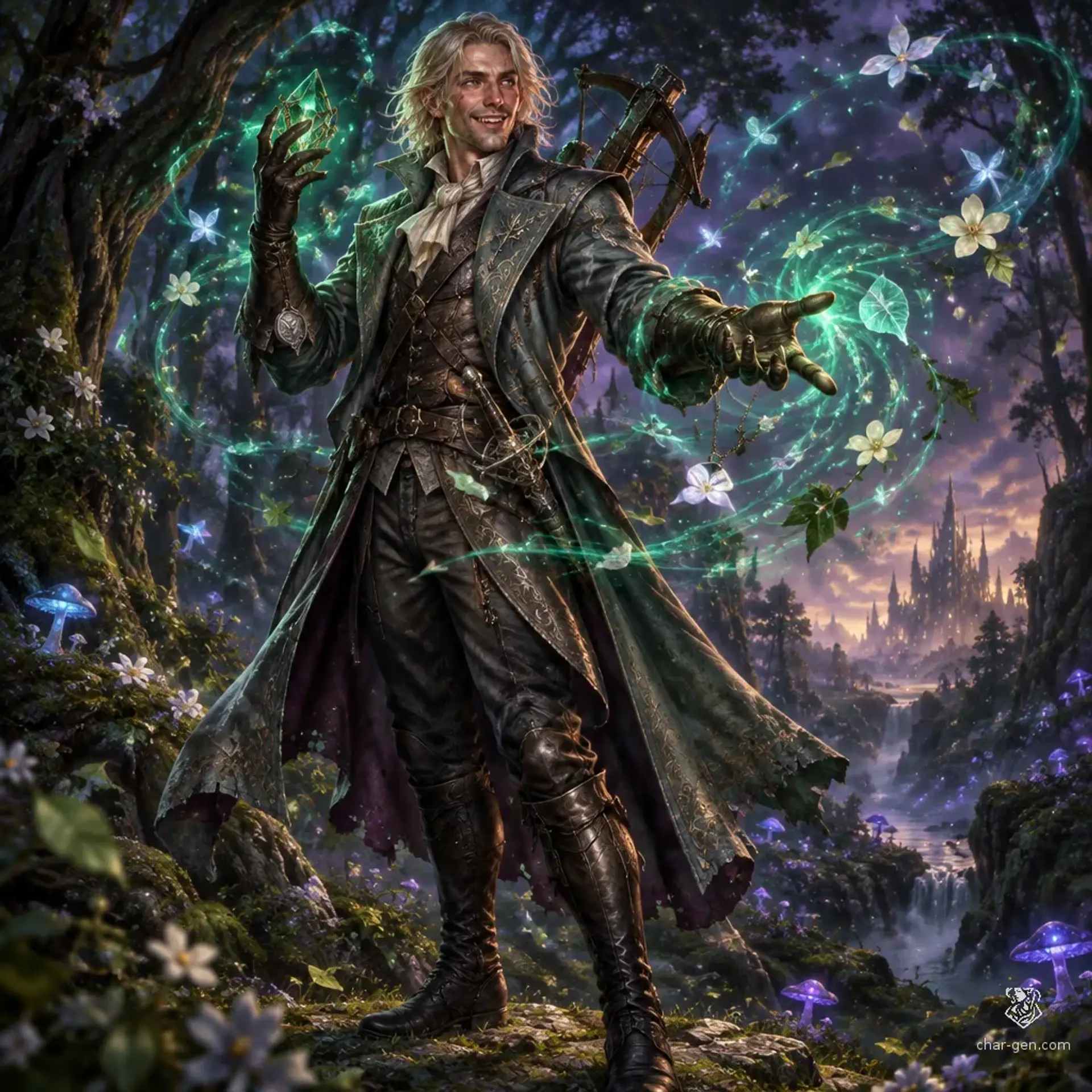 Fredrik Grausten - AI-generated fantasy Character
