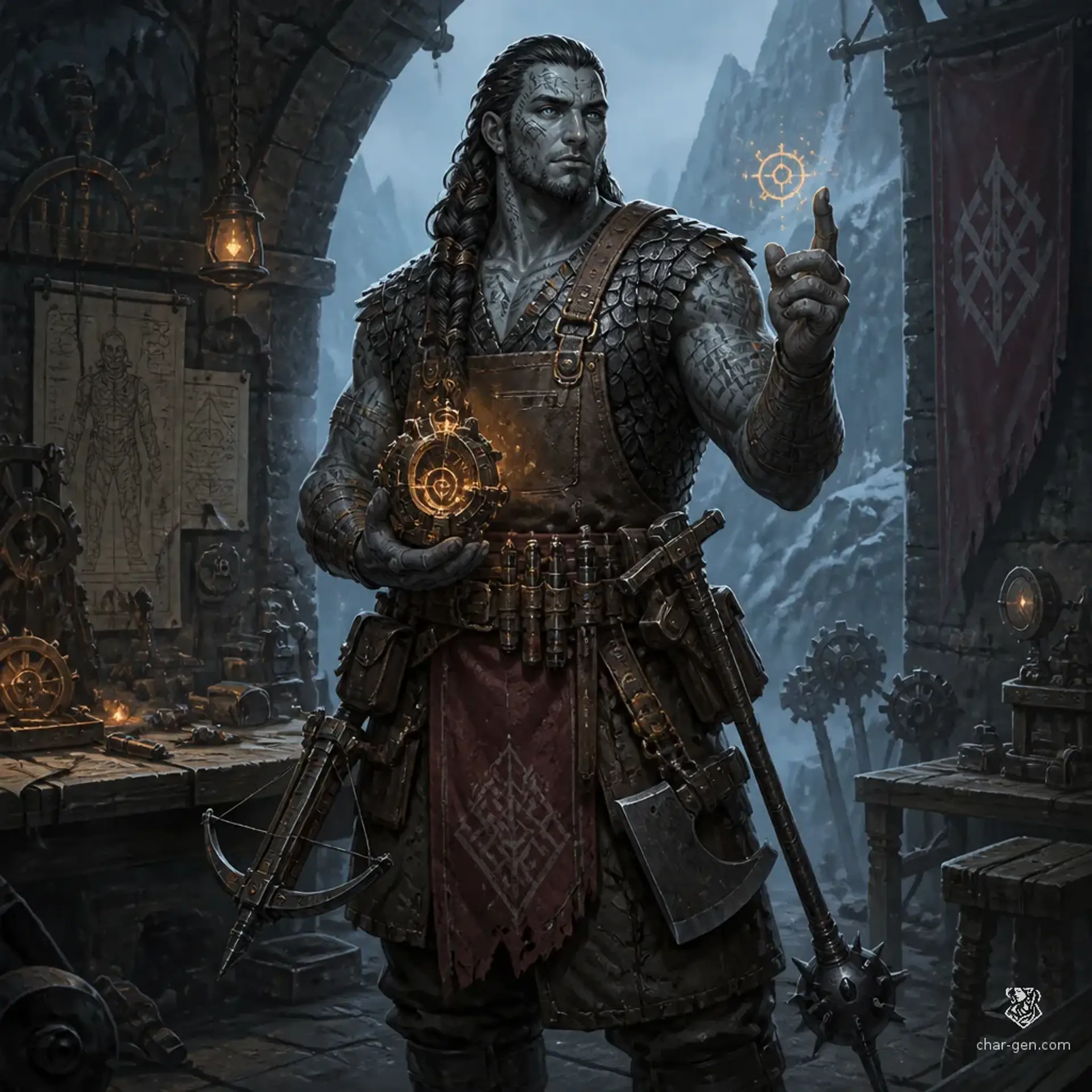 Mikel Orza - AI-generated fantasy Character