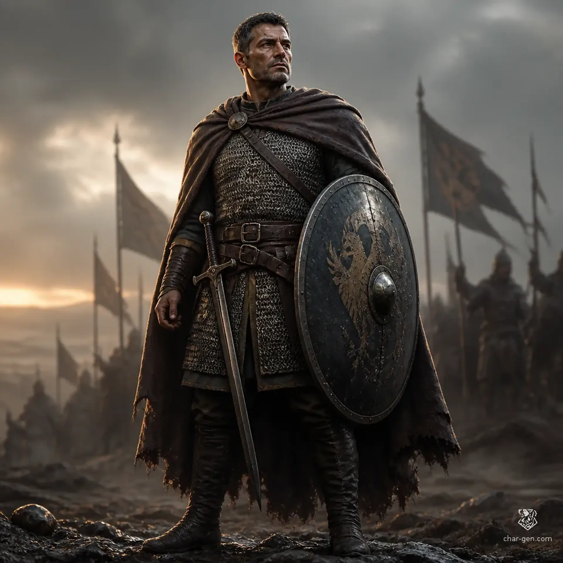 Tavian Holt - AI-generated fantasy Character