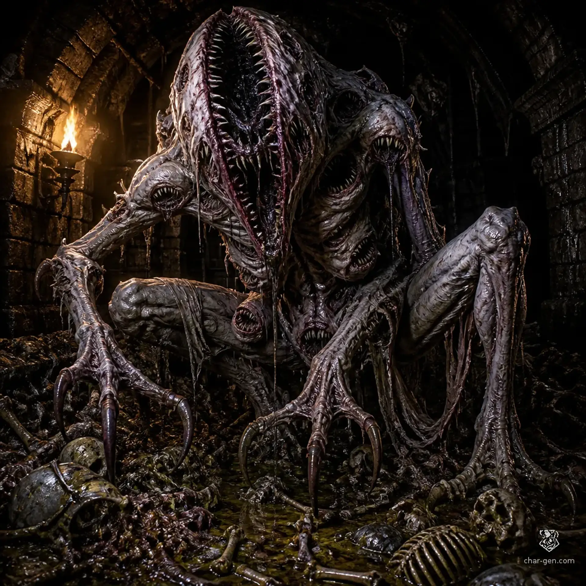 Twisted Mawspawn - AI-generated fantasy Monster