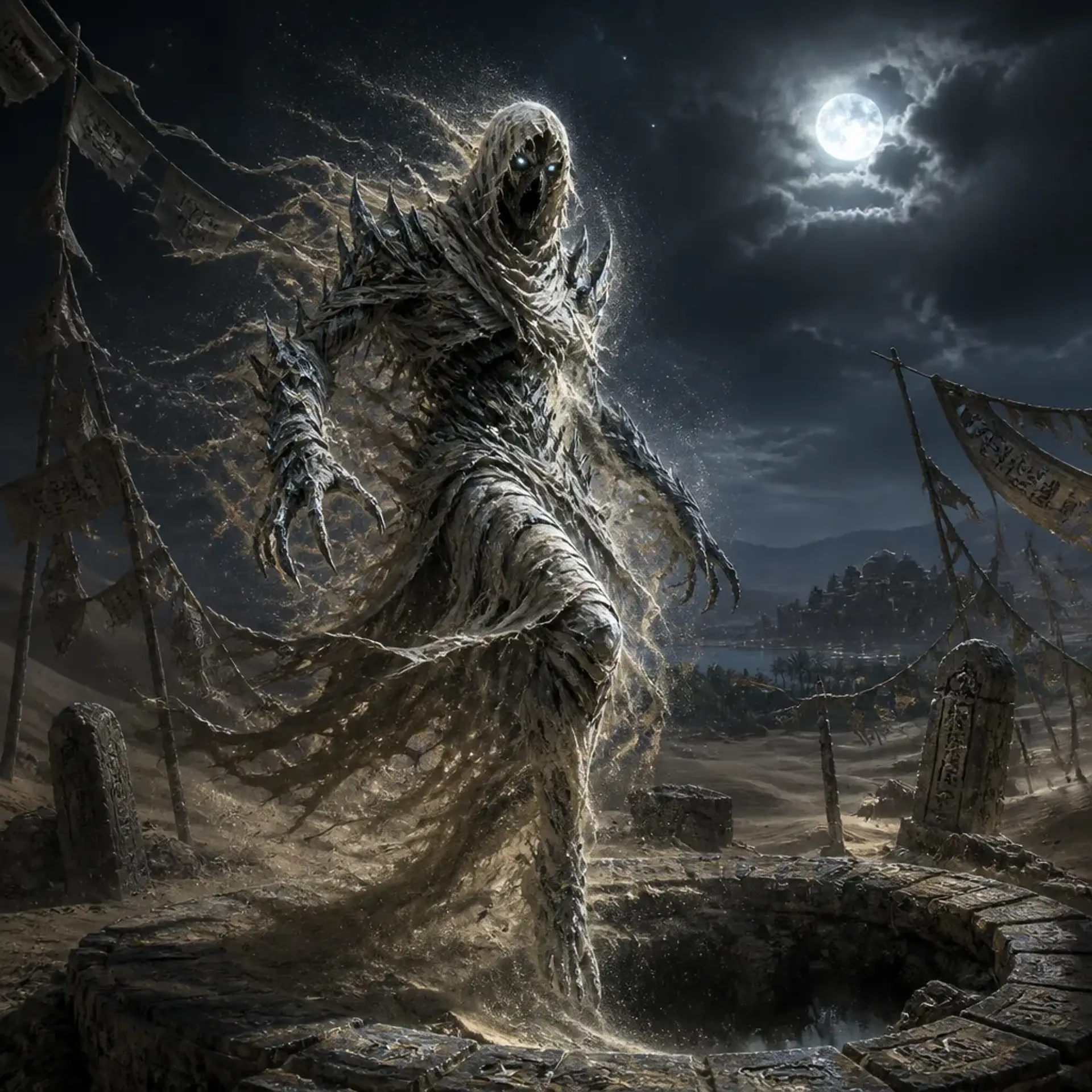 Sand Wraith - AI-generated fantasy Monster