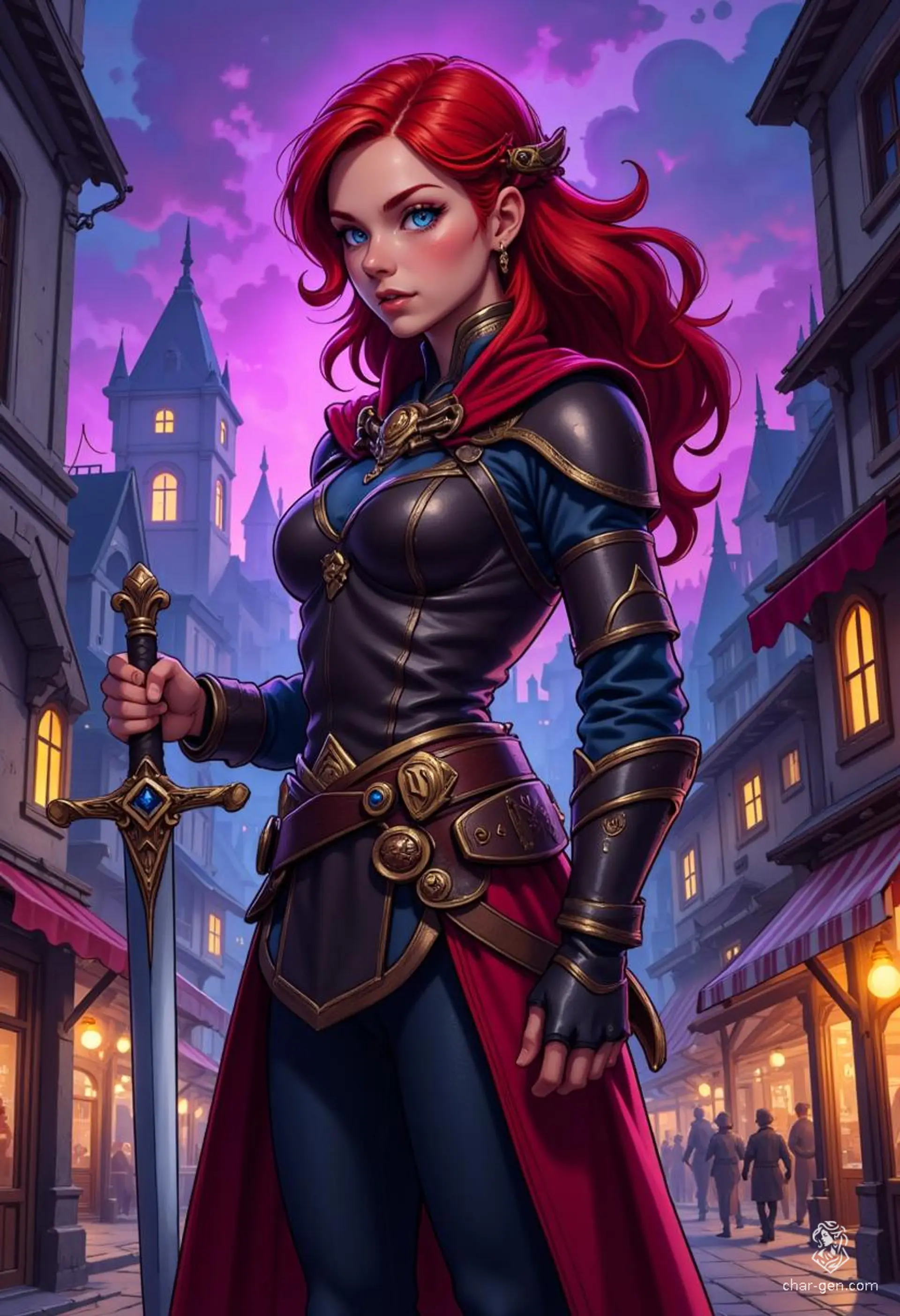 Sarah Jessica White, a charismatic Waterdhavian bard, wields a rapier with finesse while captivating audiences with her lute and expressive gestures. At 44, she grapples with a scandalous secret and a fierce ego, all while striving to be a champion for the common folk.