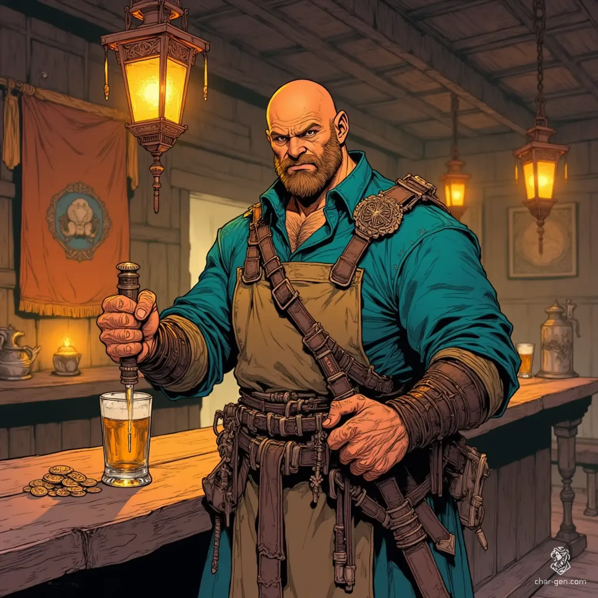 The Oasis of Coin - AI-generated fantasy Tavern