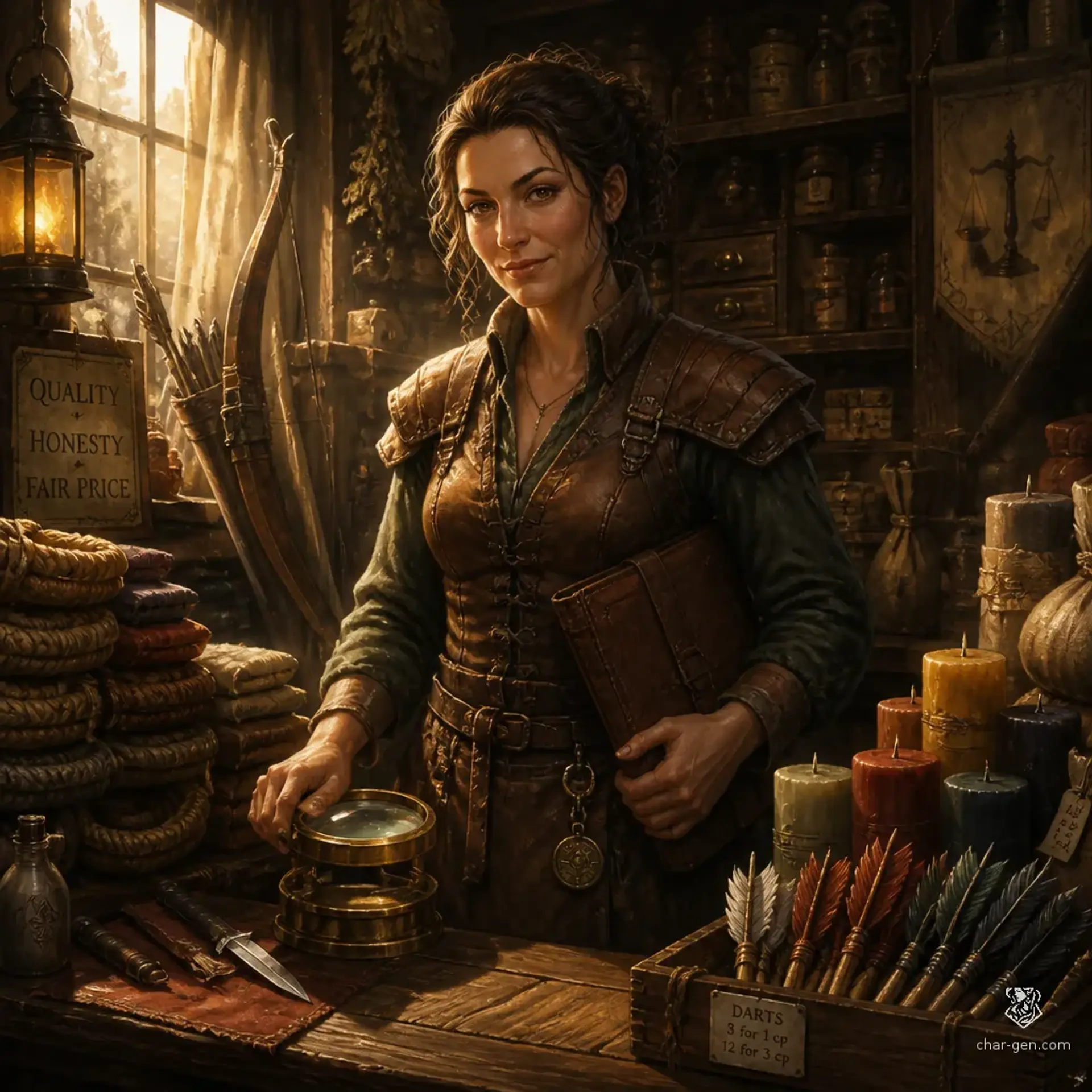 Brindle & Barrel General Store - AI-generated fantasy Shop