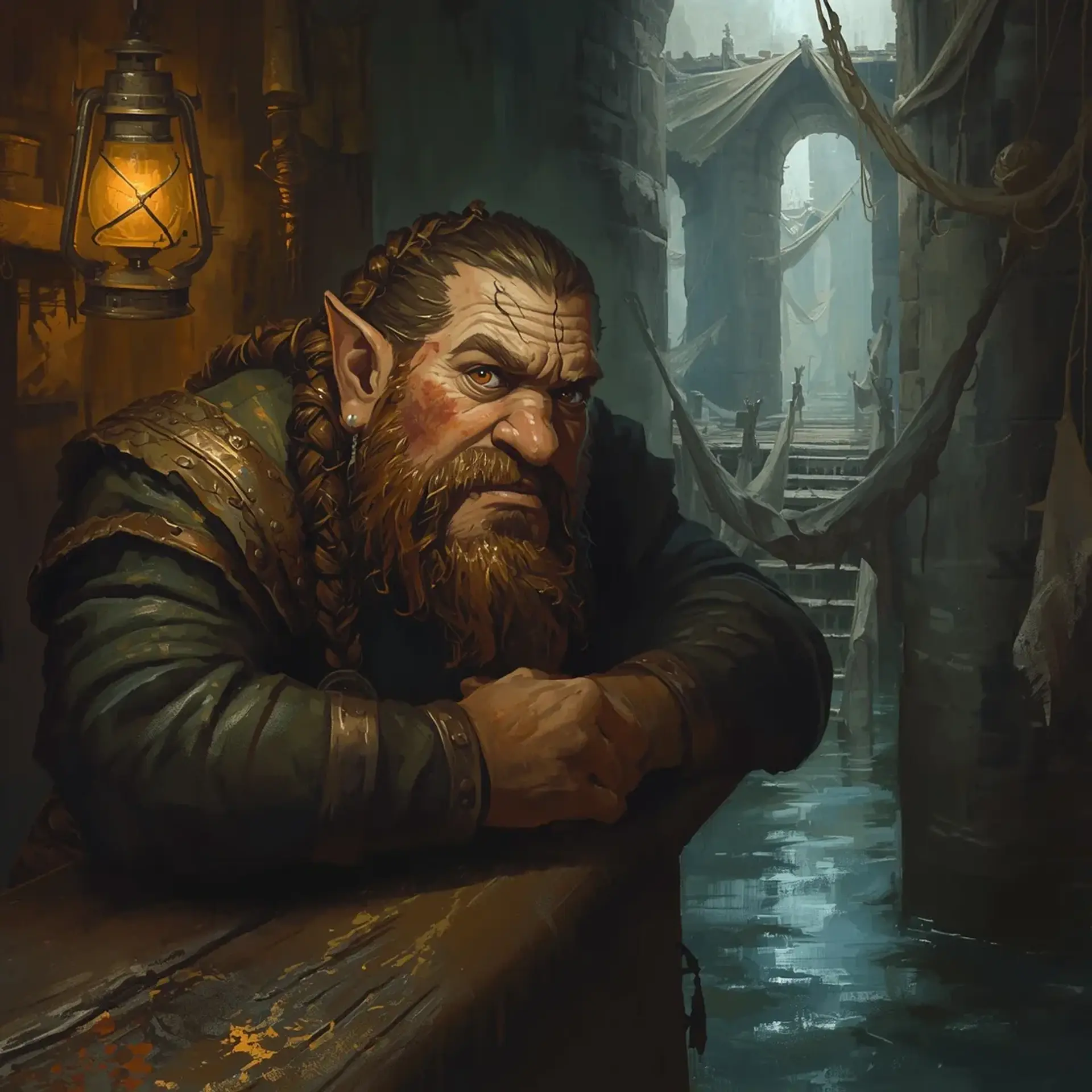 Gully Gills Muckwater - AI-generated fantasy NPC