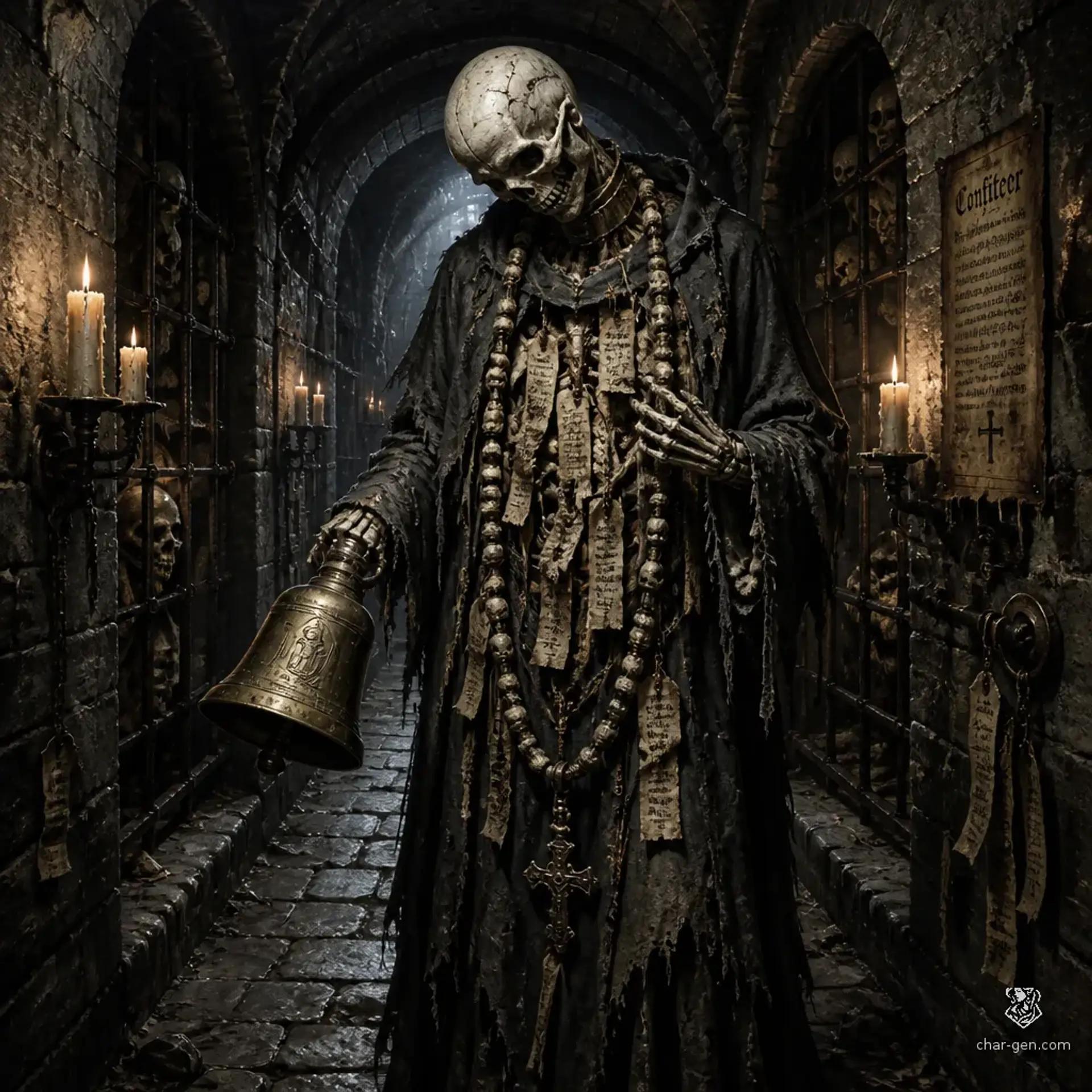 Bone Confessor - AI-generated fantasy Monster