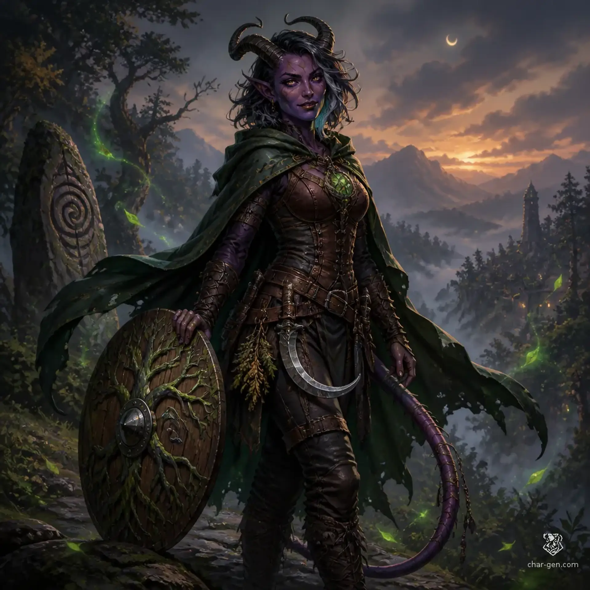 Lyris Nightshade - AI-generated fantasy Character