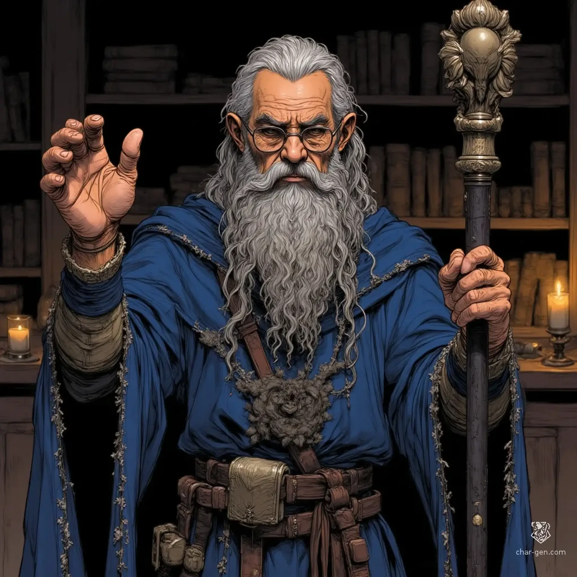 Professor Edrin Marrowlyr - AI-generated fantasy NPC