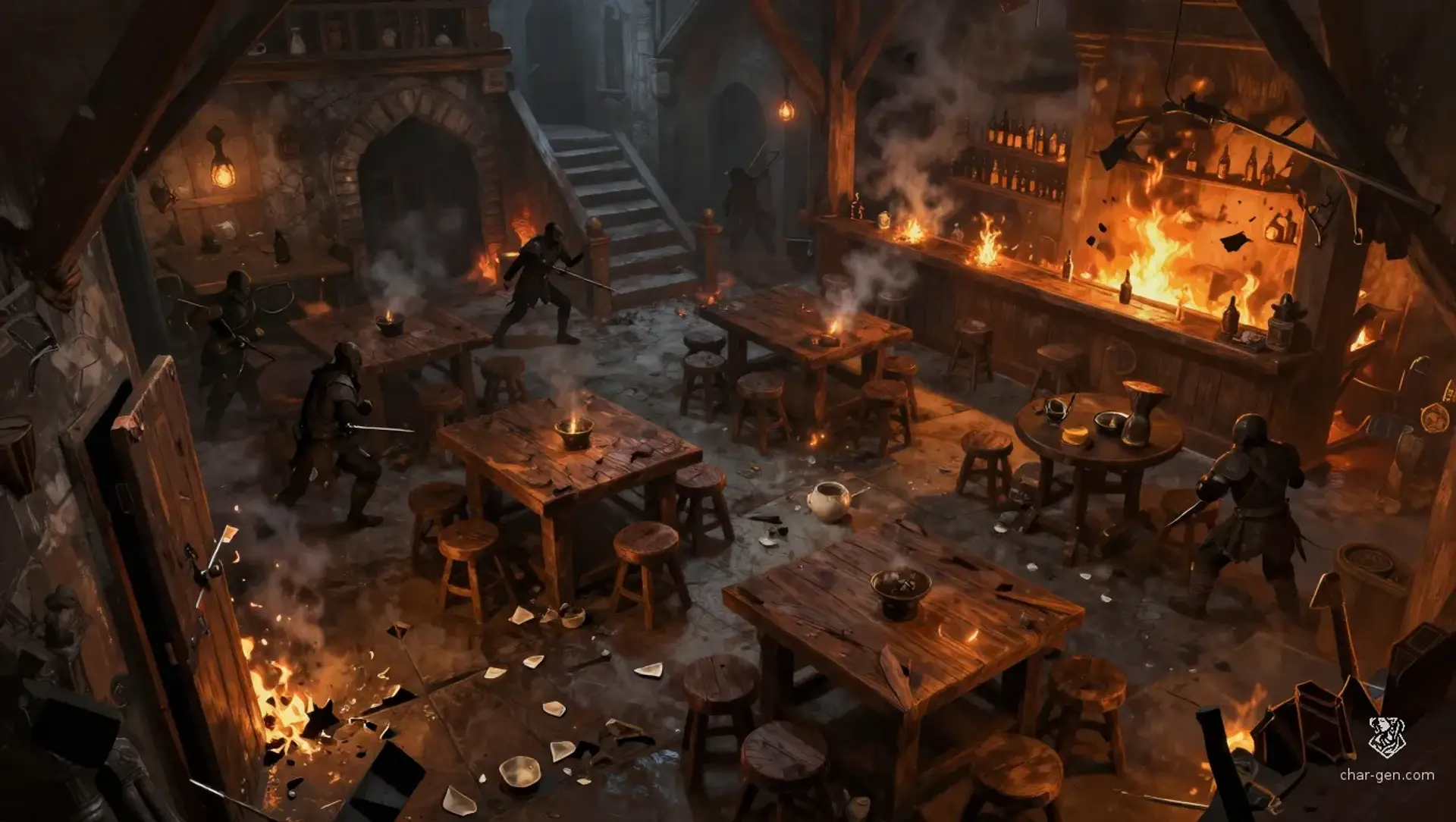 Stop the Boarding Party - AI-generated fantasy Encounter