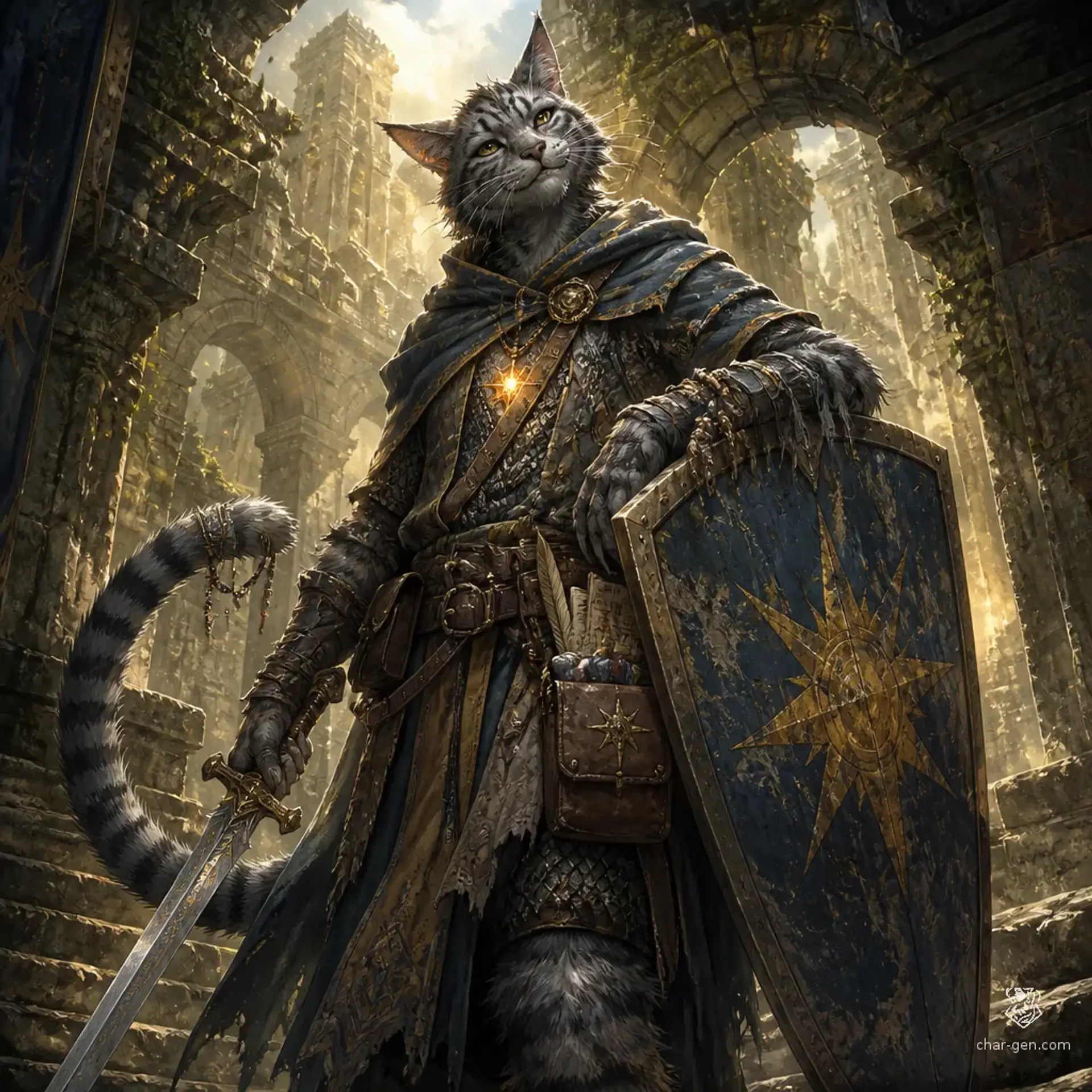 Jizzles Lightseeker - AI-generated fantasy Character