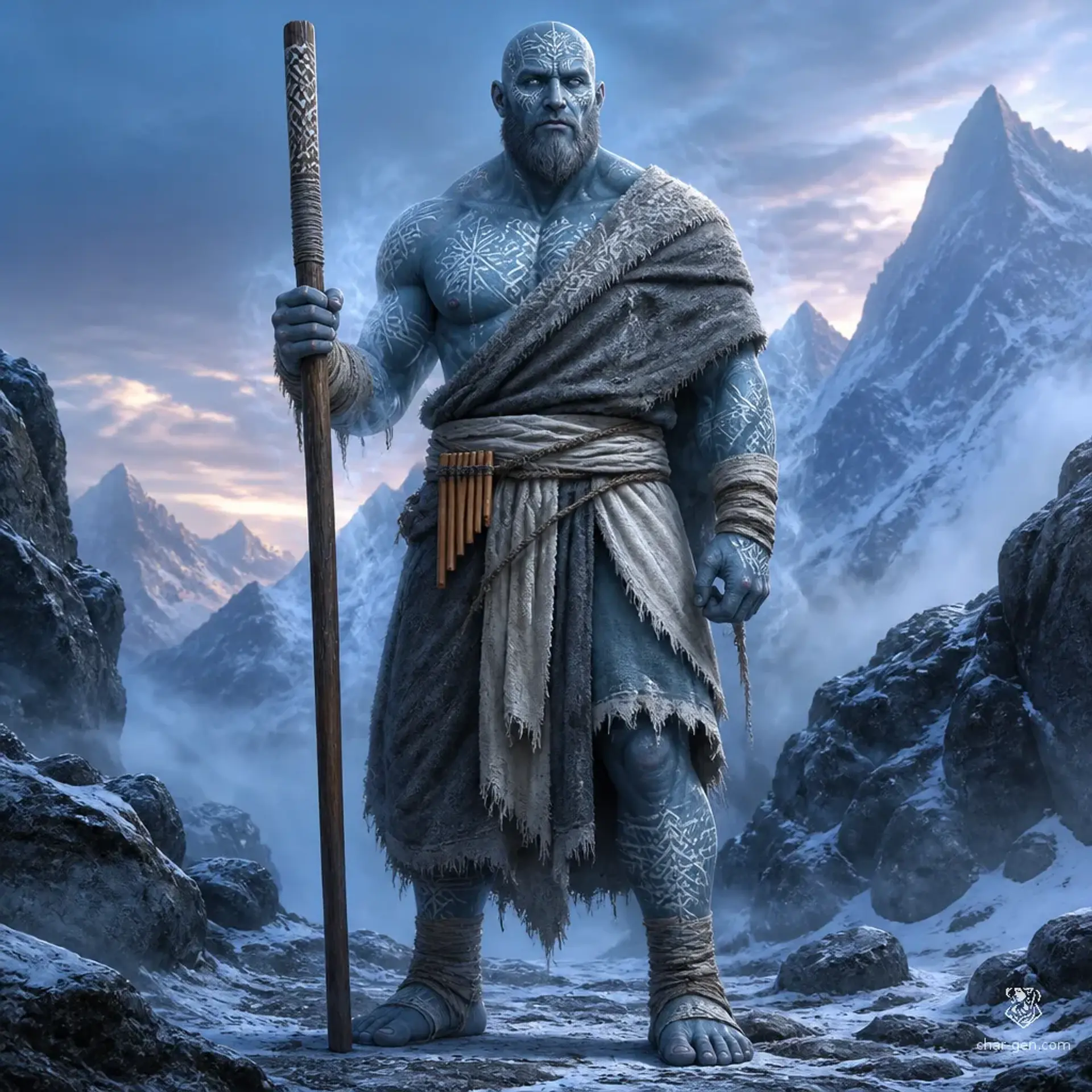 Kalo Cold-Heart - AI-generated fantasy Character