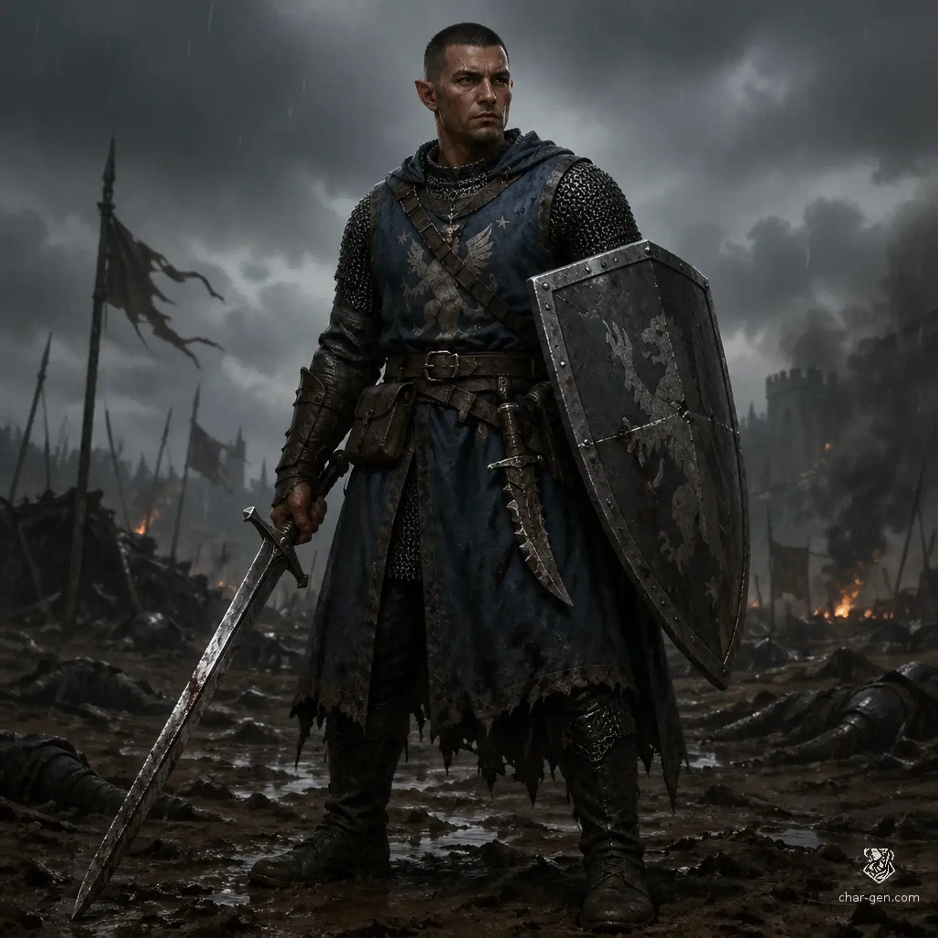 Kaelen Thorne - AI-generated fantasy Character